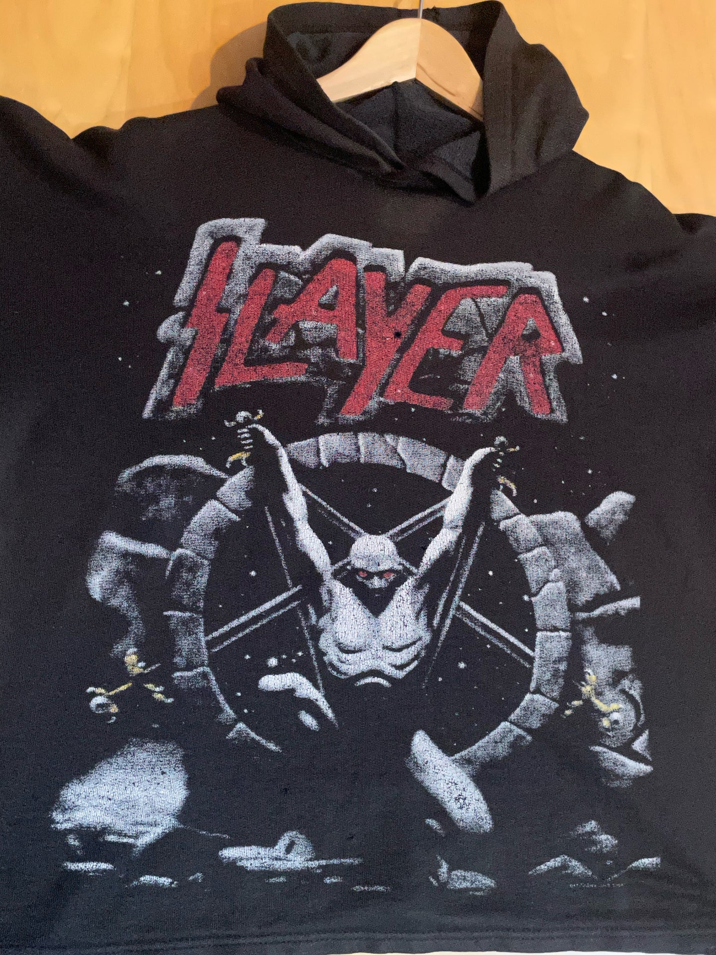 VINTAGE 90s SLAYER MUSICBAND HOODIE SZ: M