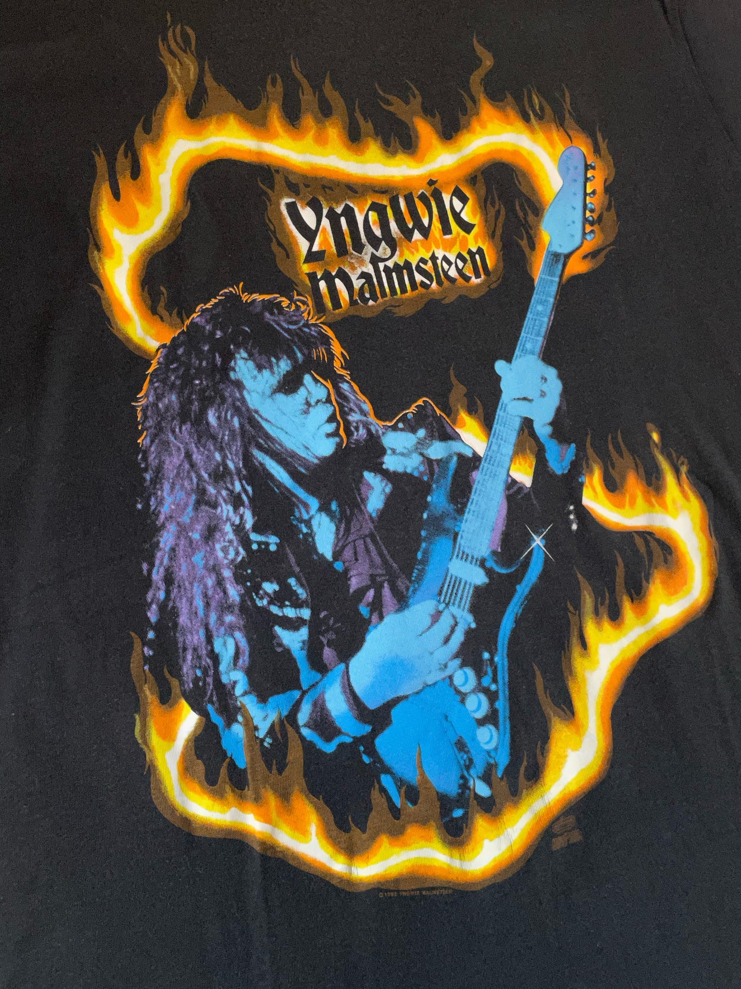 VINTAGE 1992 YNGWIE MALMSTEEN MUSIC BAND T-SHIRT  SZ: XL