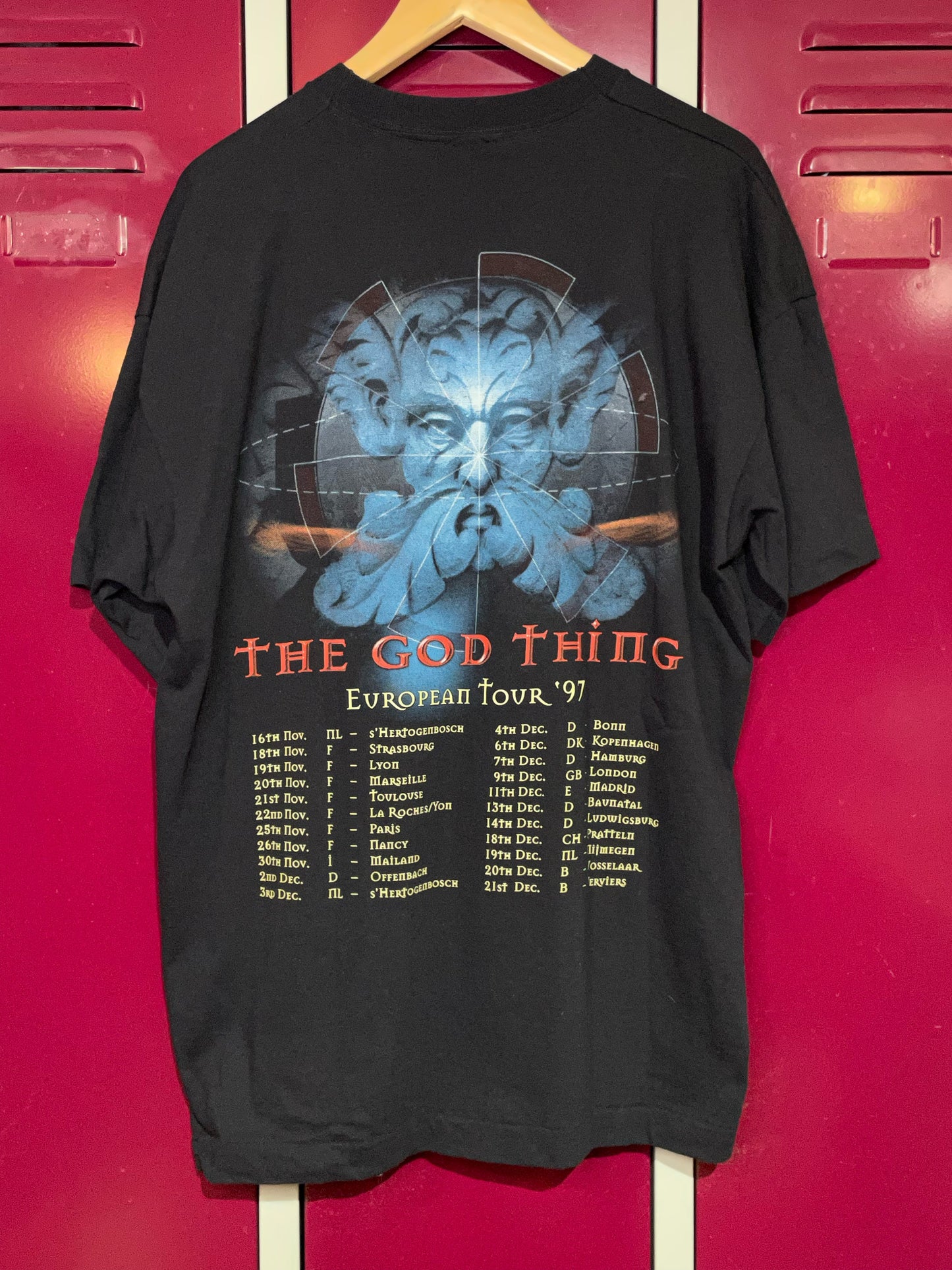 VINTAGE 1997 VANDEN PLAS "THE GOD THING" MUSIC BAND T-SHIRT SZ: XL