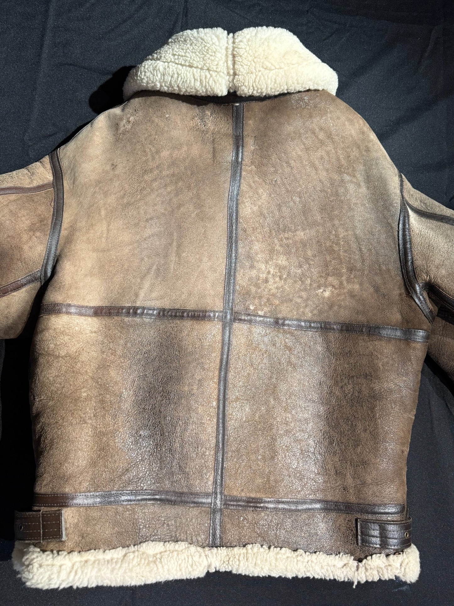 VINTAGE 90s AVIREX TYPE B-3 BOMBARDIER SHEARLING JACKET SZ: 38
