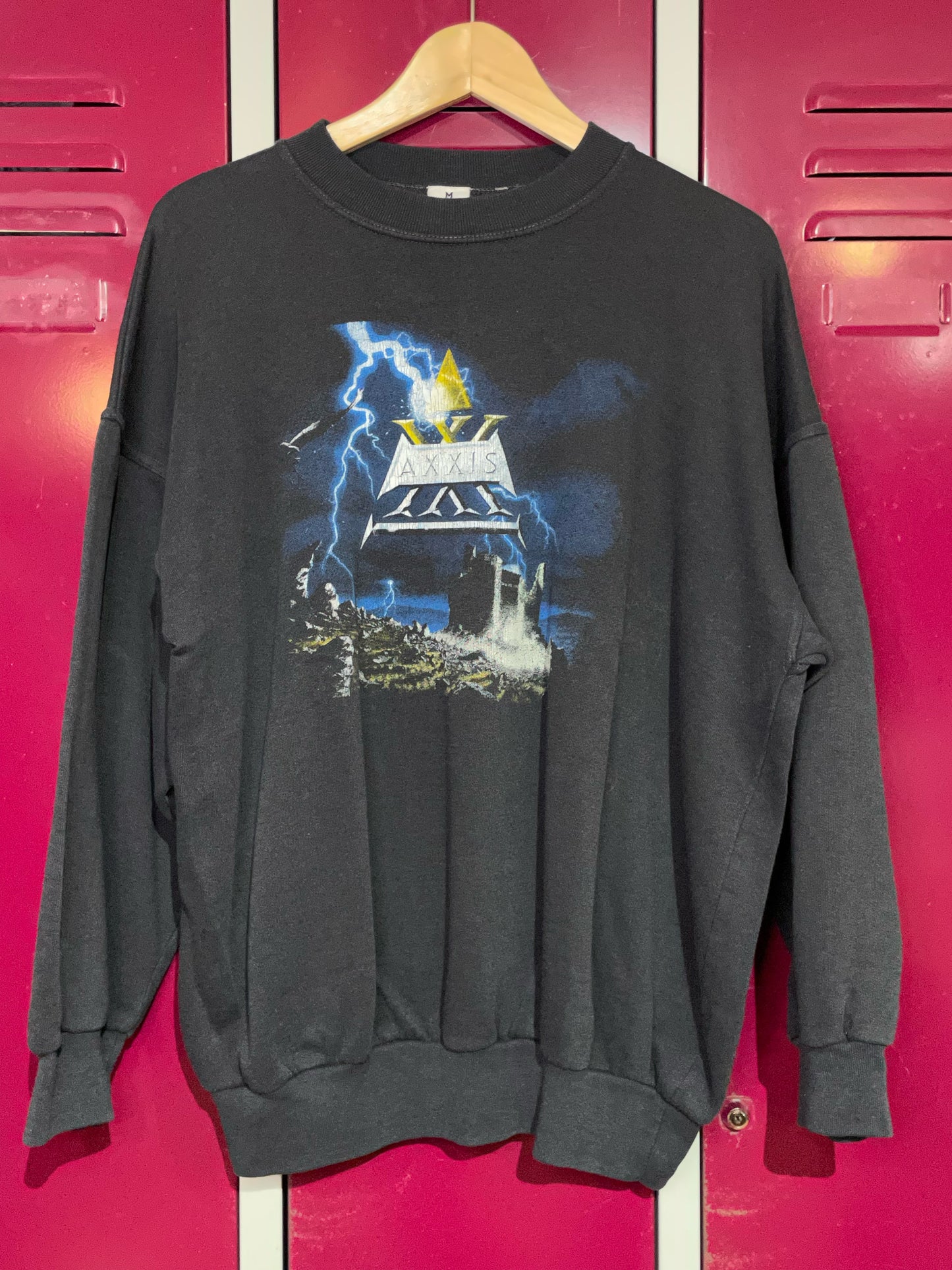 VINTAGE 90s AXXIS CREWNECK SWEATSHIRT SZ: M
