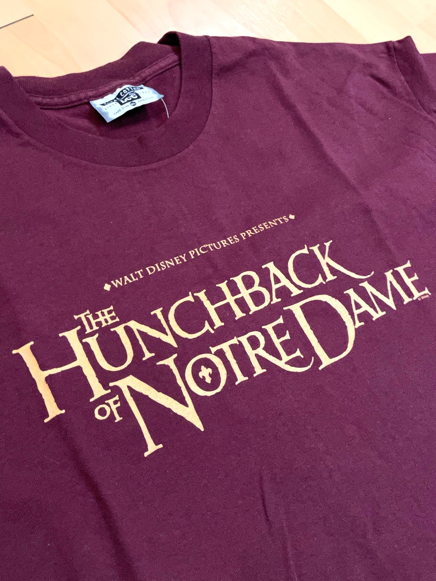 VINTAGE 90s LEE WALT DISNEY THE HUNCHBACK OF NOTRE DAME T-SHIRT SZ: XL