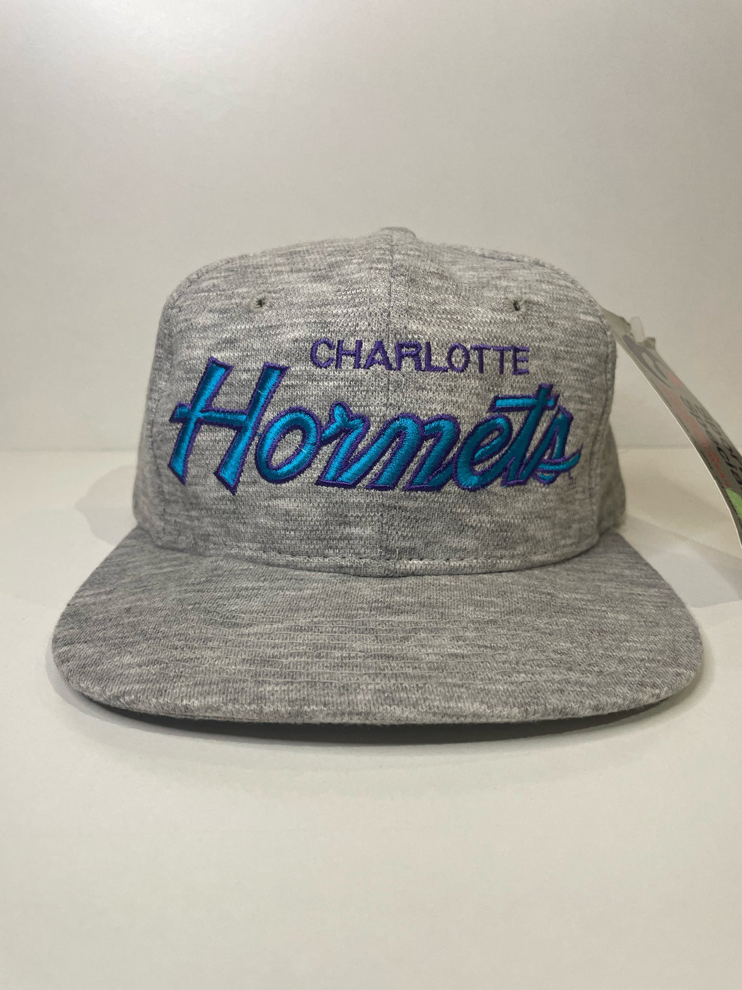 "DS" VINTAGE 90s CHARLOTTE HORNETS SPORTS SPECIALTIES SCRIPT SNAPBACK HAT