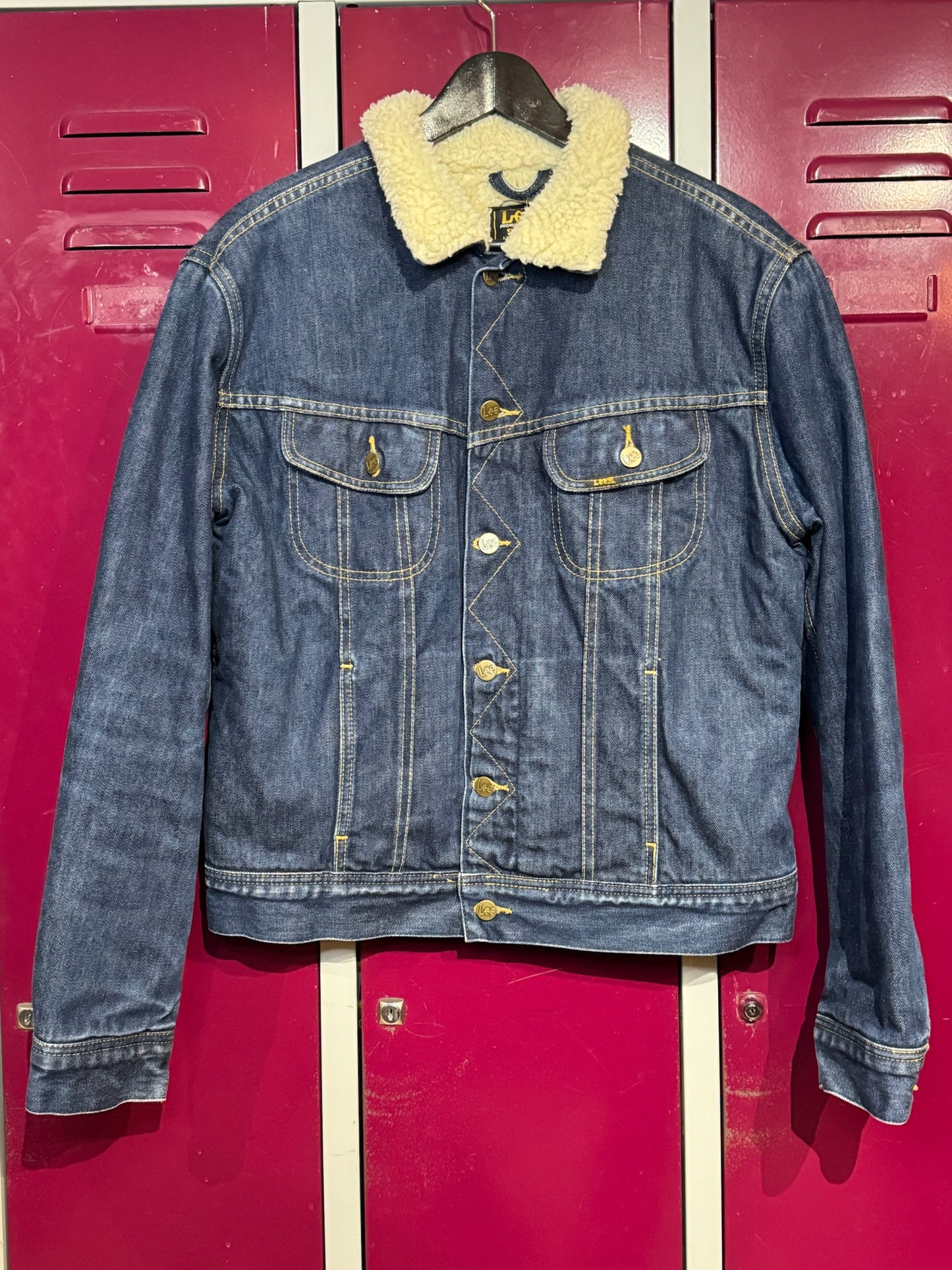 LEE RIDER SHERPA DENIM JACKET SZ: M