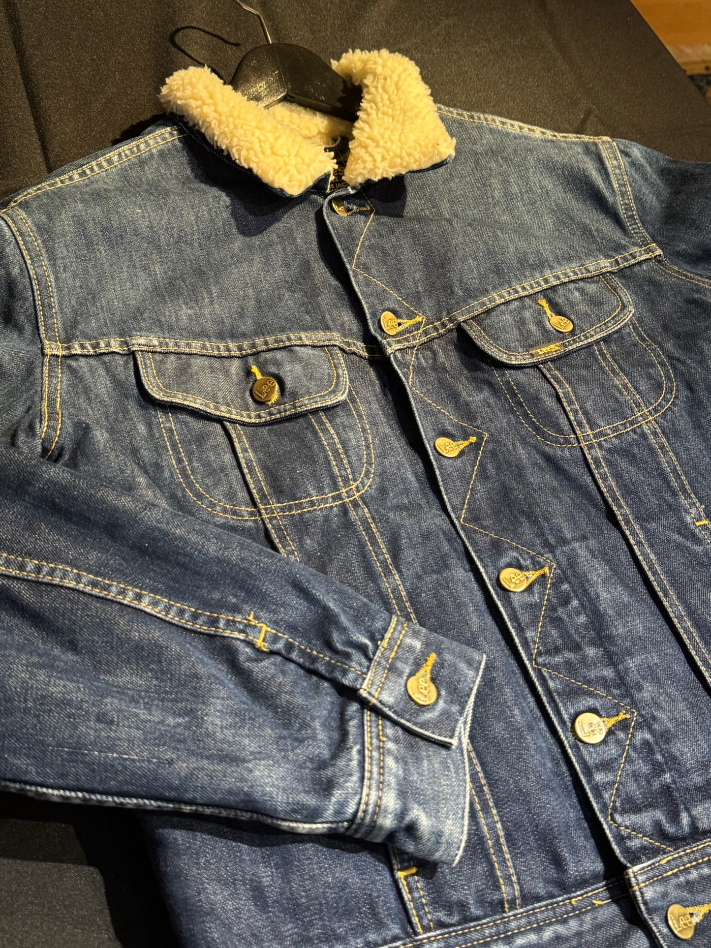 LEE RIDER SHERPA DENIM JACKET SZ: M