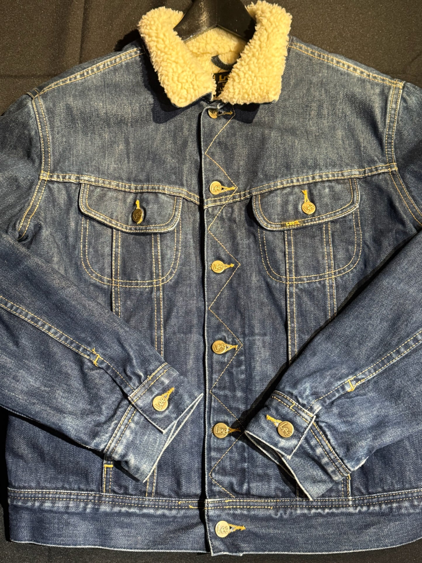 LEE RIDER SHERPA DENIM JACKET SZ: M