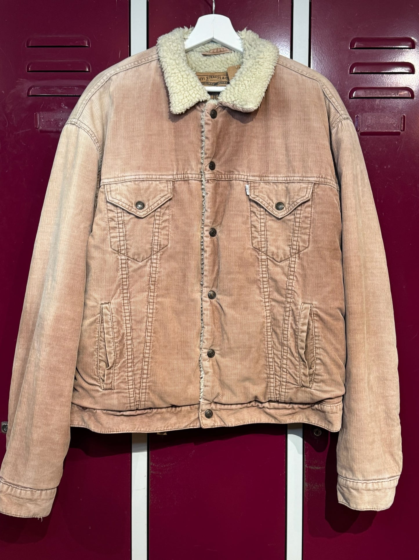 LEVI'S VINTAGE 90s CORDUROY SHERPA DENIM JACKET SZ: XXL