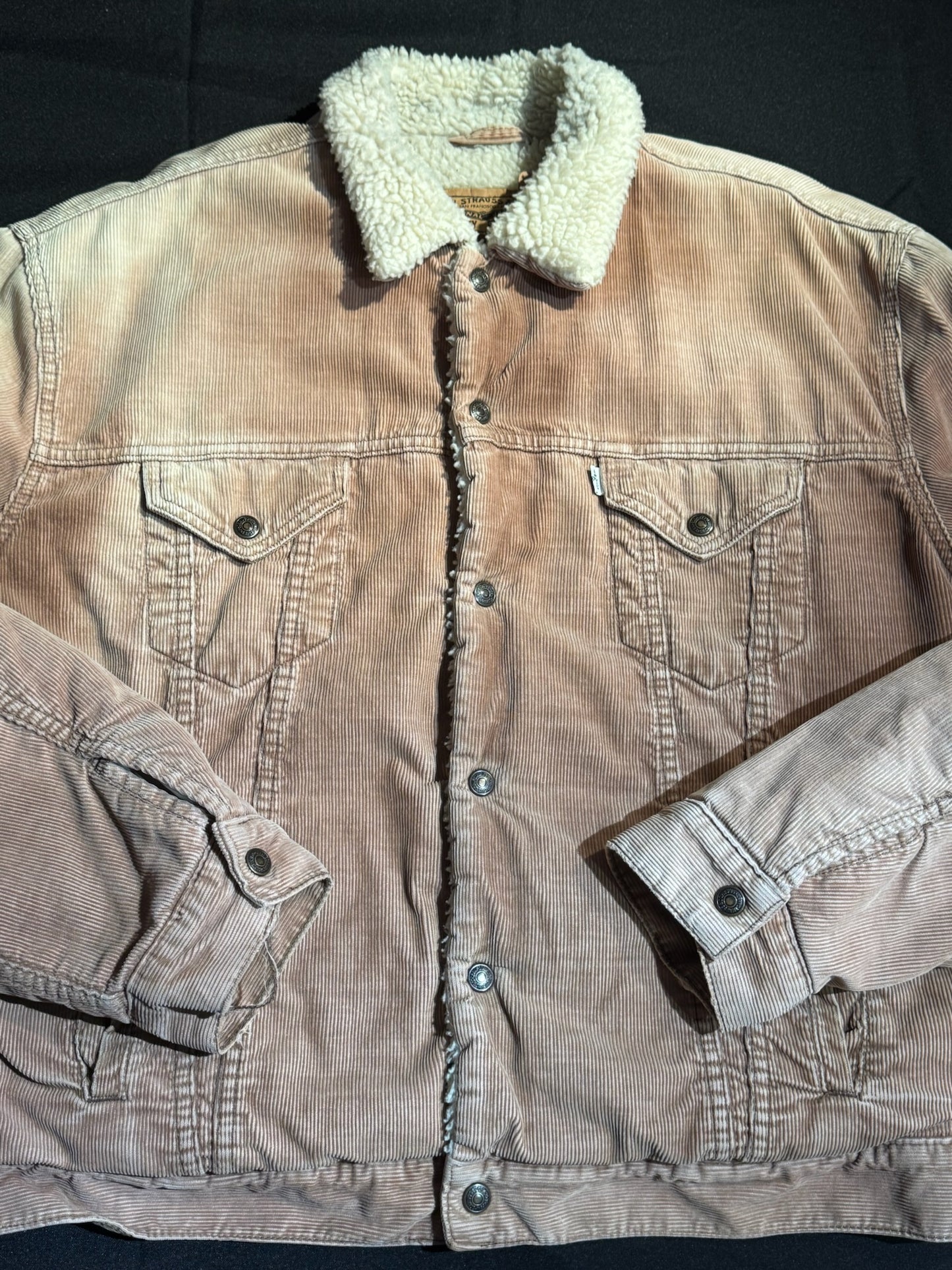 LEVI'S VINTAGE 90s CORDUROY SHERPA DENIM JACKET SZ: XXL