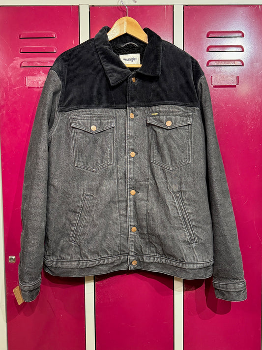 WRANGLER SHERPA DENIM & CORDUROY JACKET SZ: XL