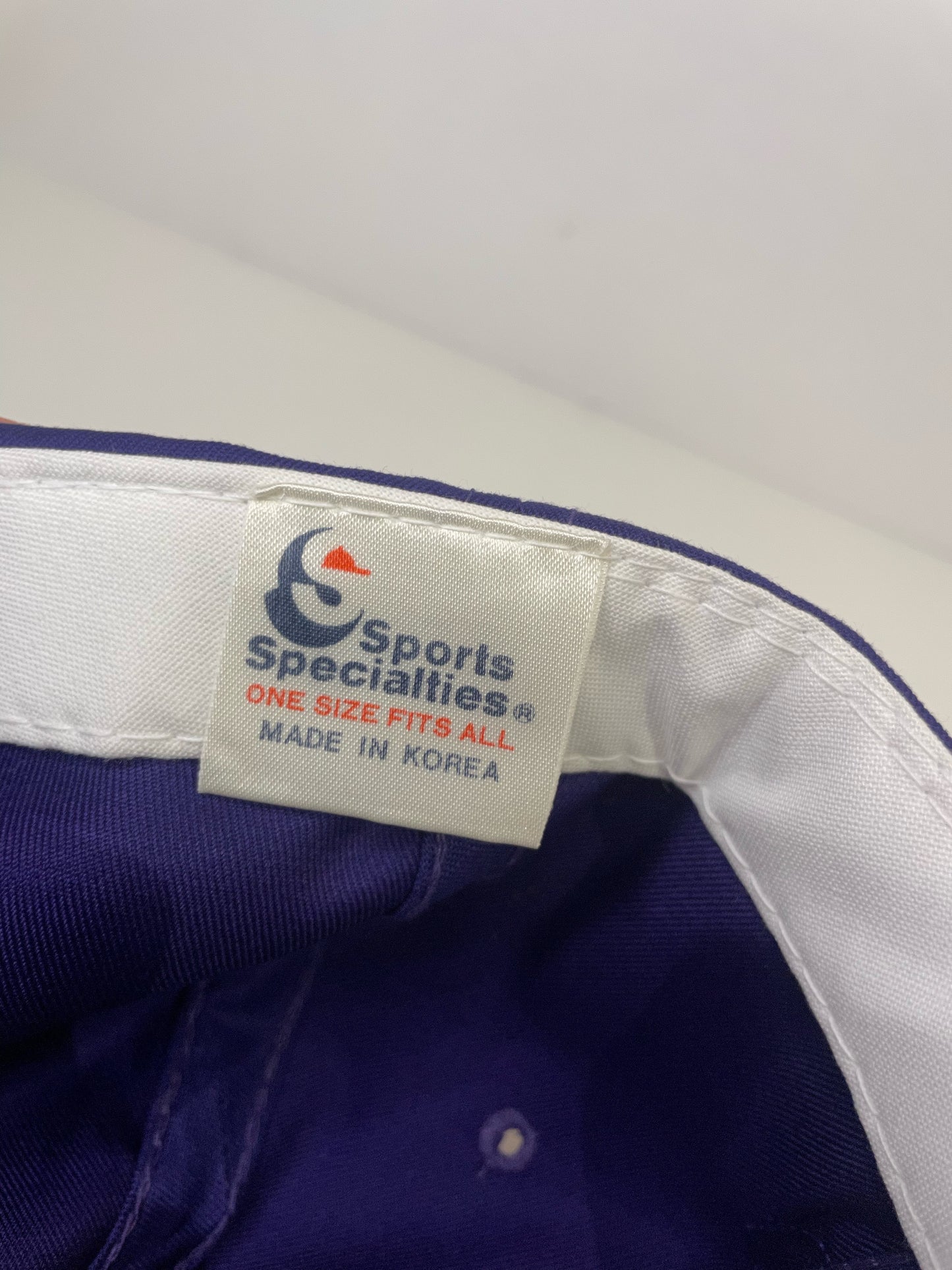 "DS" VINTAGE 90s MINNESOTA VIKINGS SPORTS SPECIALTIES SCRIPT SNAPBACK HAT