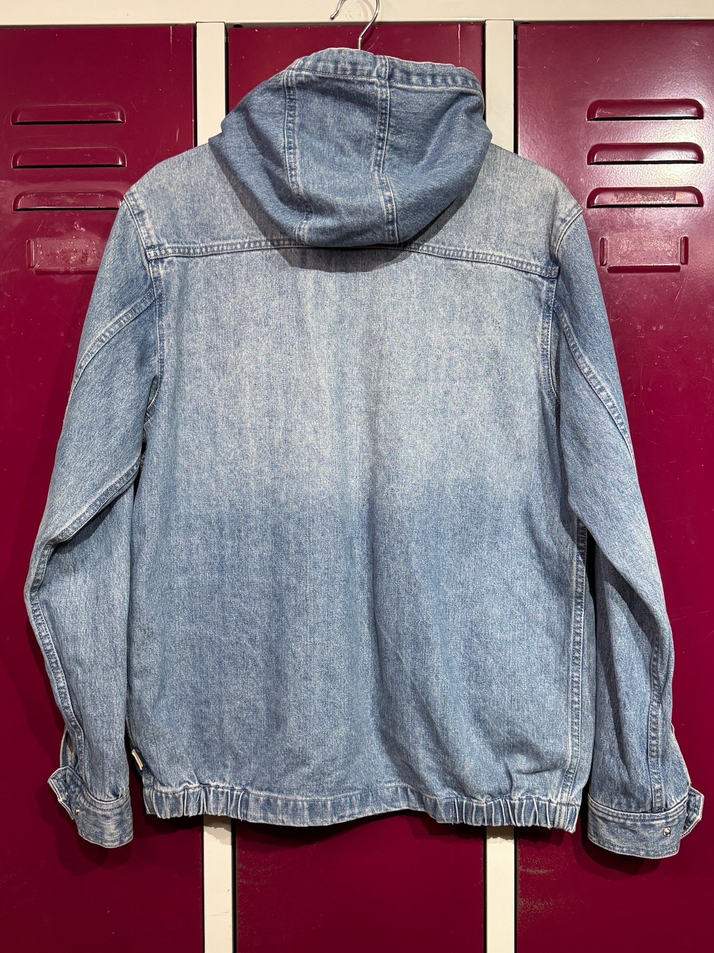 QUIKSILVER DENIM HOODED JACKET SZ: S