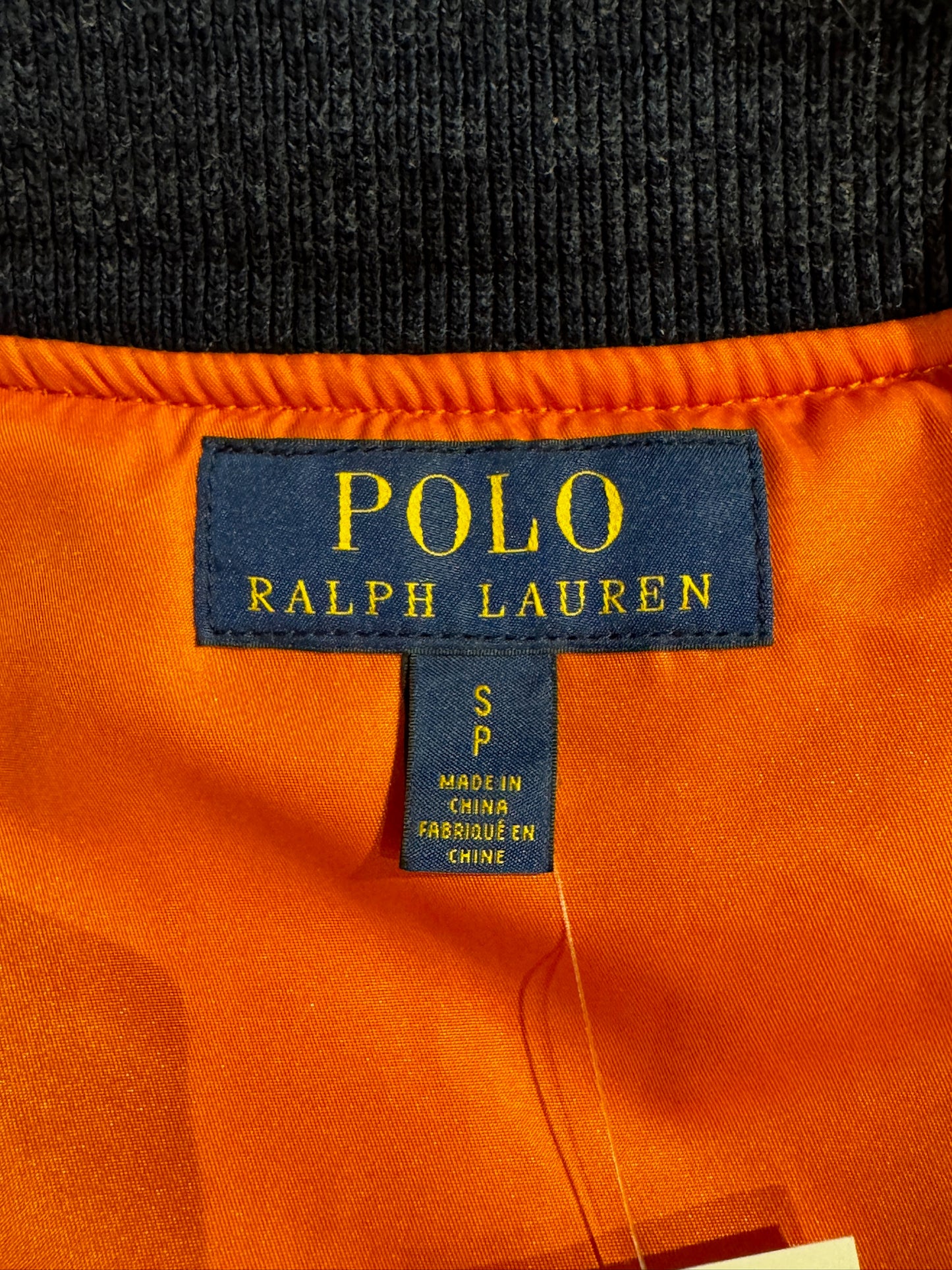 POLO RALPH LAUREN "FLIGHT" BOMBER DENIM JACKET SZ: S