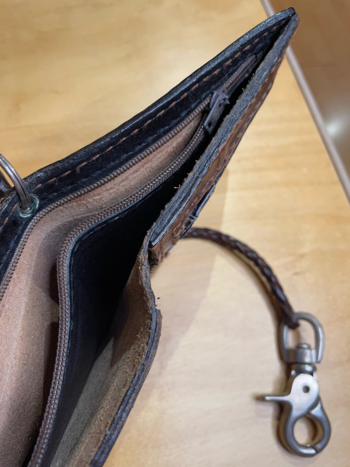 LEATHER BIKER WALLET