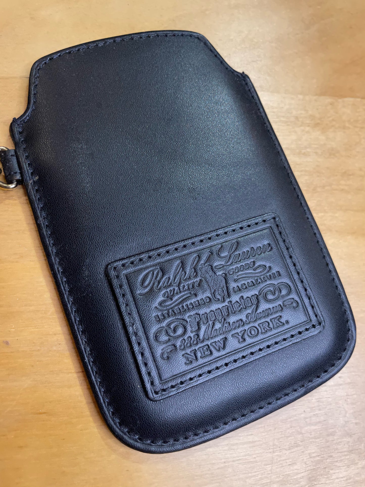 RALPH LAUREN CHAIN LEATHER PHONE CASE
