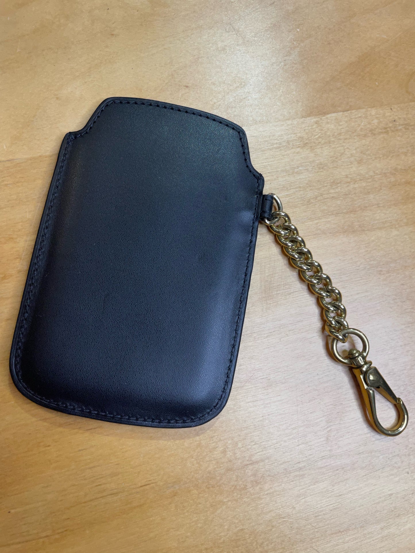 RALPH LAUREN CHAIN LEATHER PHONE CASE