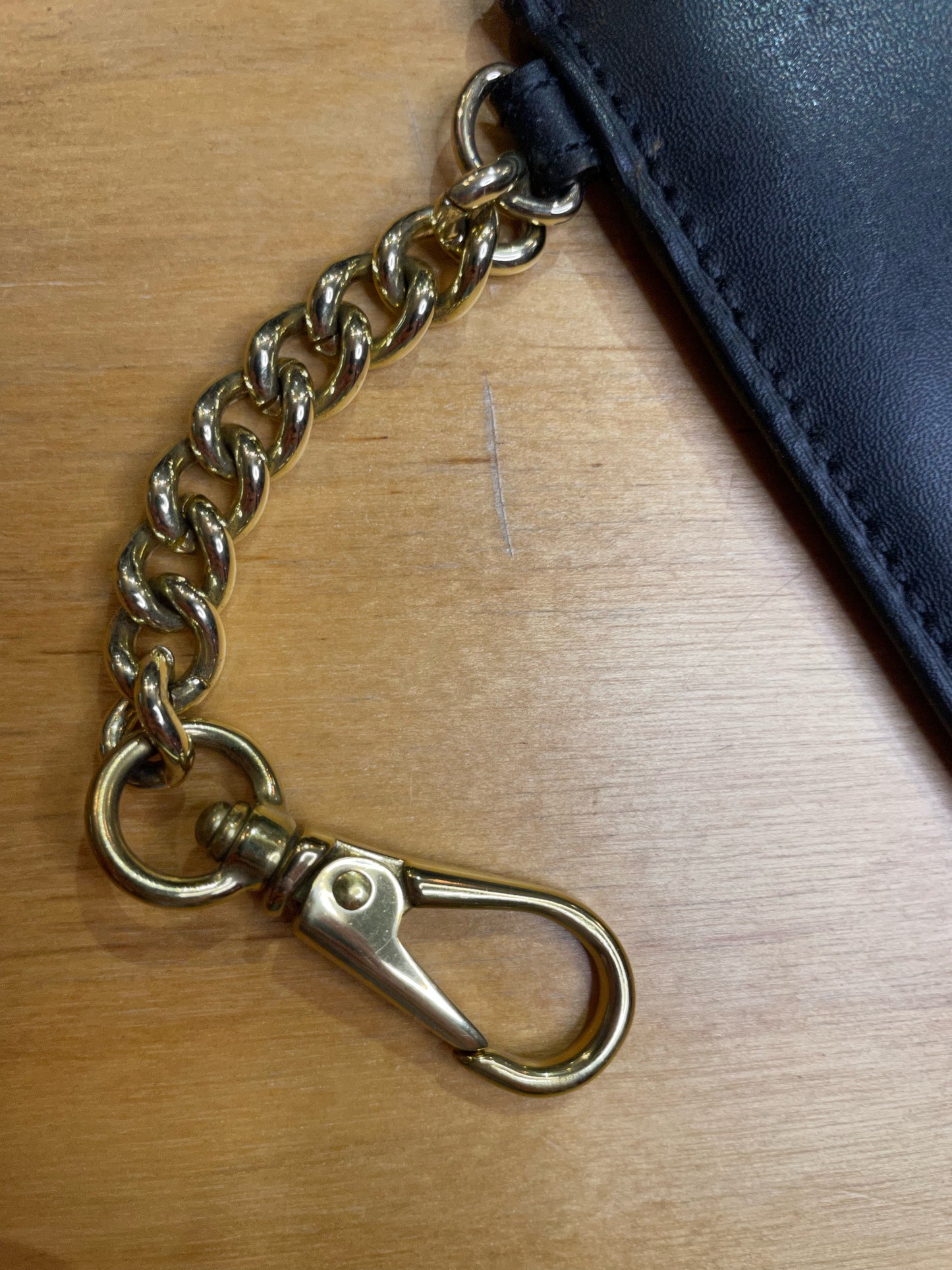 RALPH LAUREN CHAIN LEATHER PHONE CASE