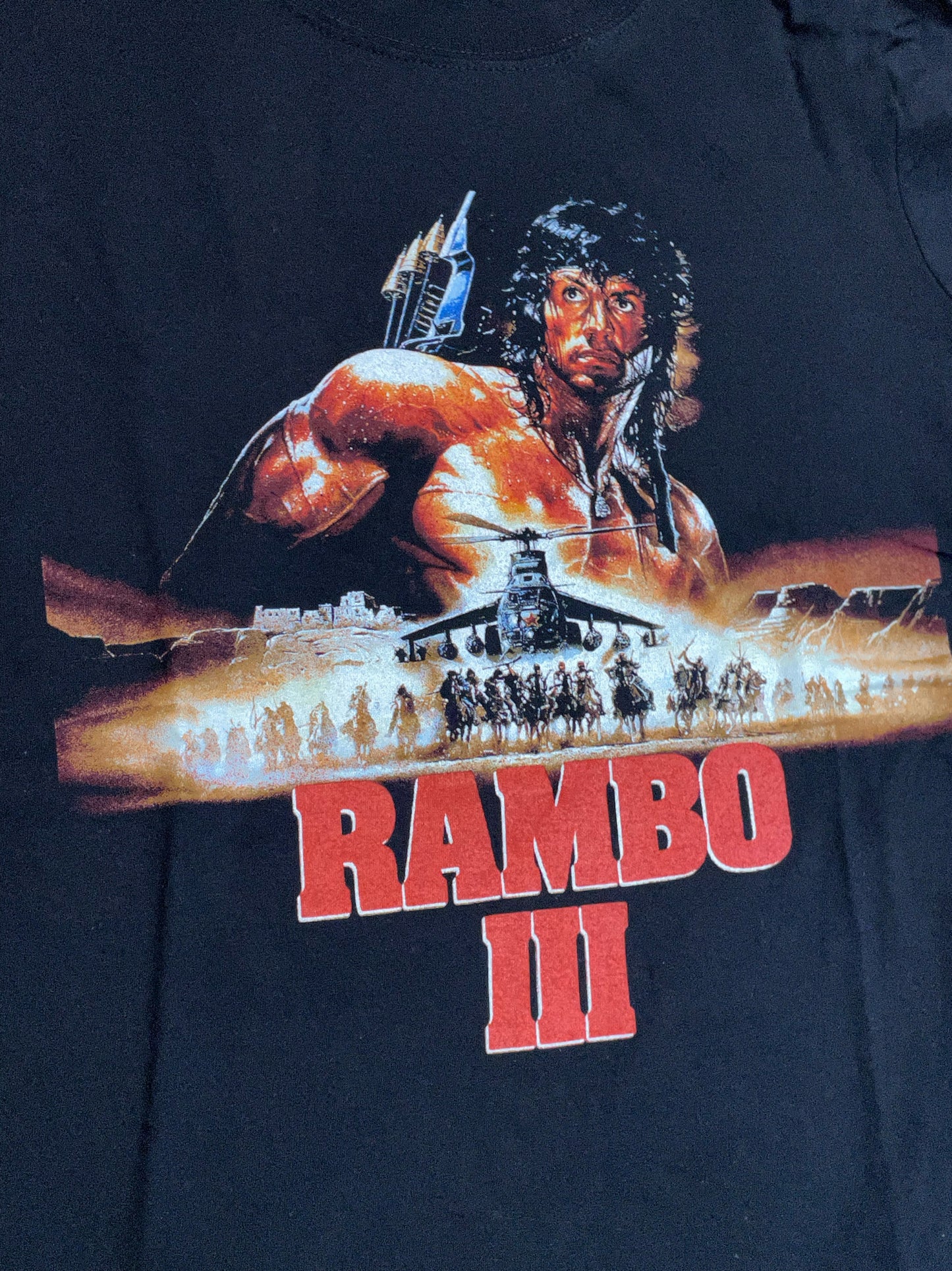 RAMBO III MOVIE T-SHIRT SZ: S
