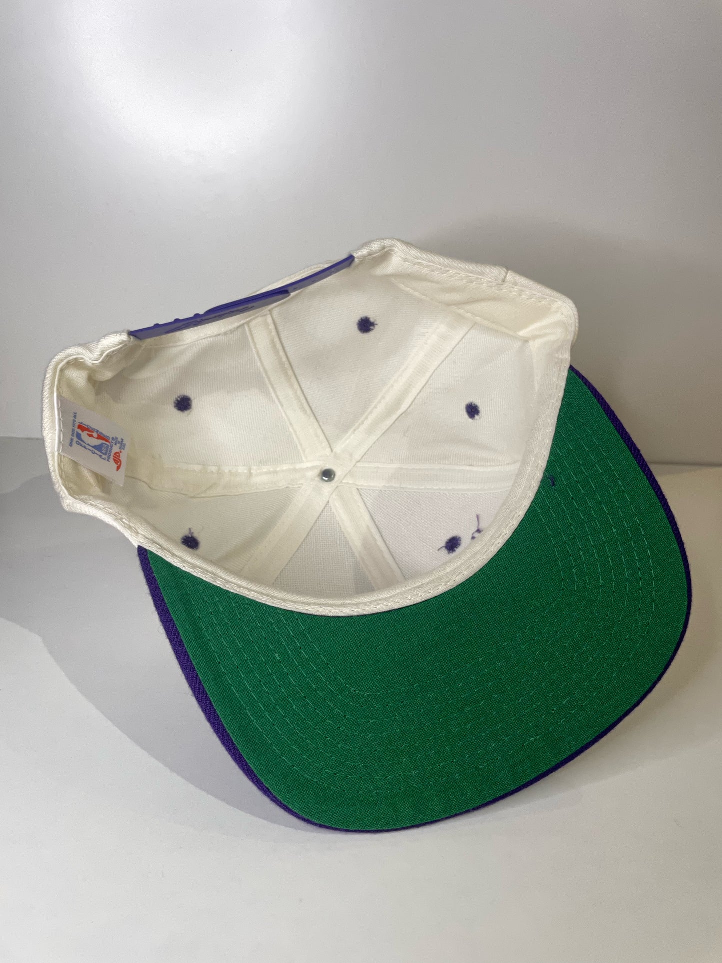 "DS" VINTAGE 90s LOS ANGELES LAKERS AJD SNAPBACK CAP HAT