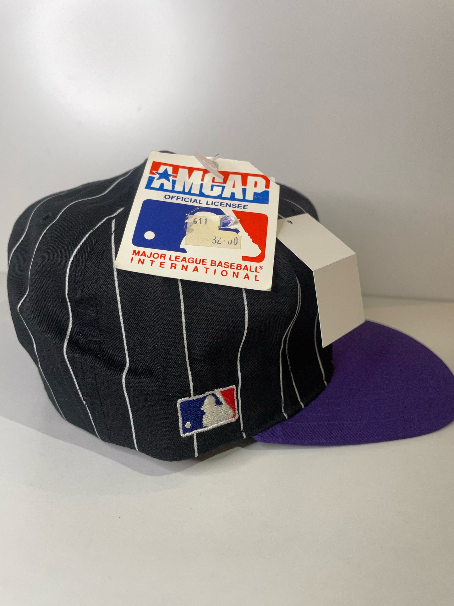 "DS" VINTAGE 90s COLORADO ROCKIES AMCAP SNAPBACK CAP HAT