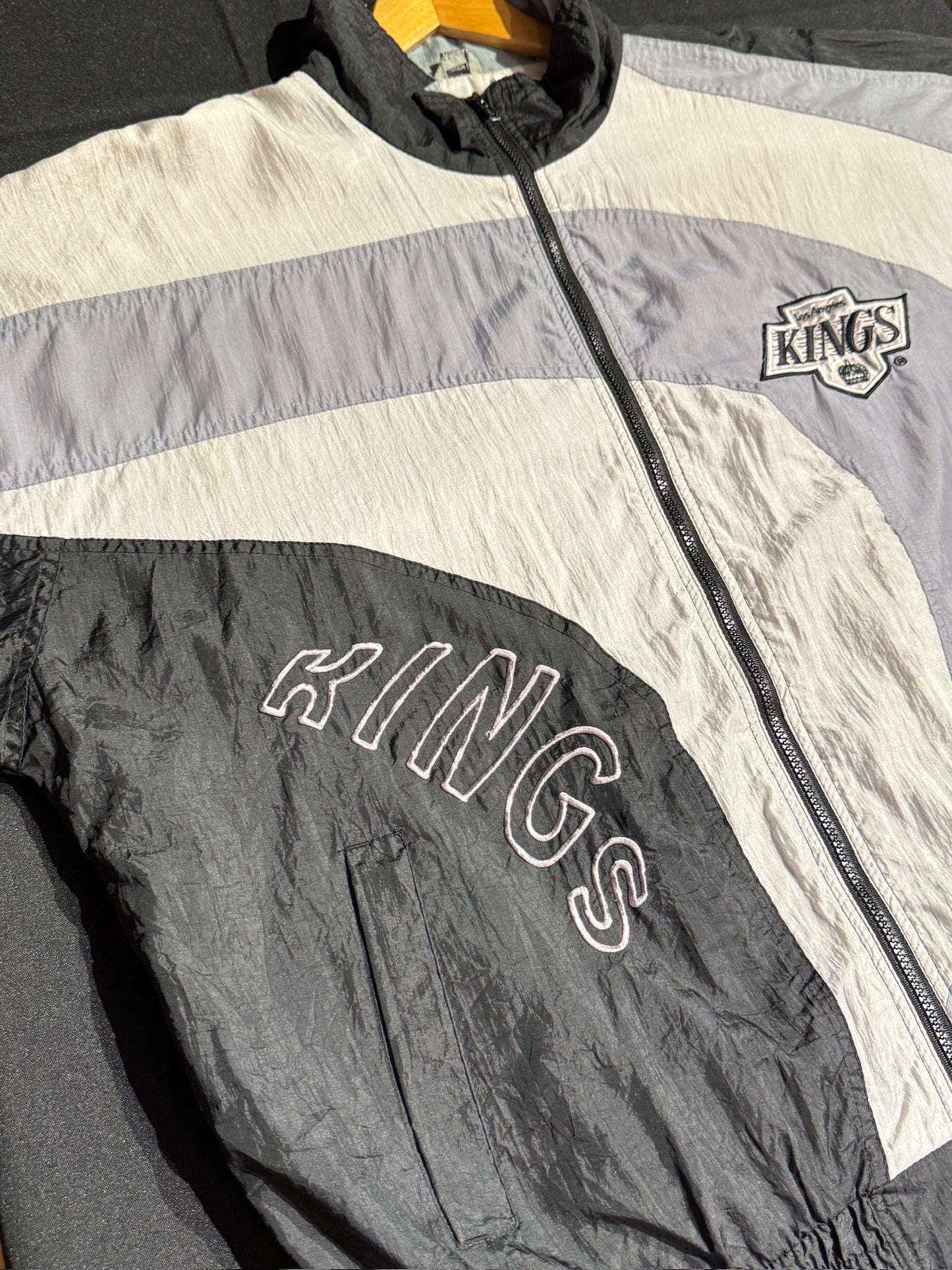 VINTAGE 90s PRO PLAYER LOS ANGELES KINGS NHL HOCKEY JACKET SZ: XL