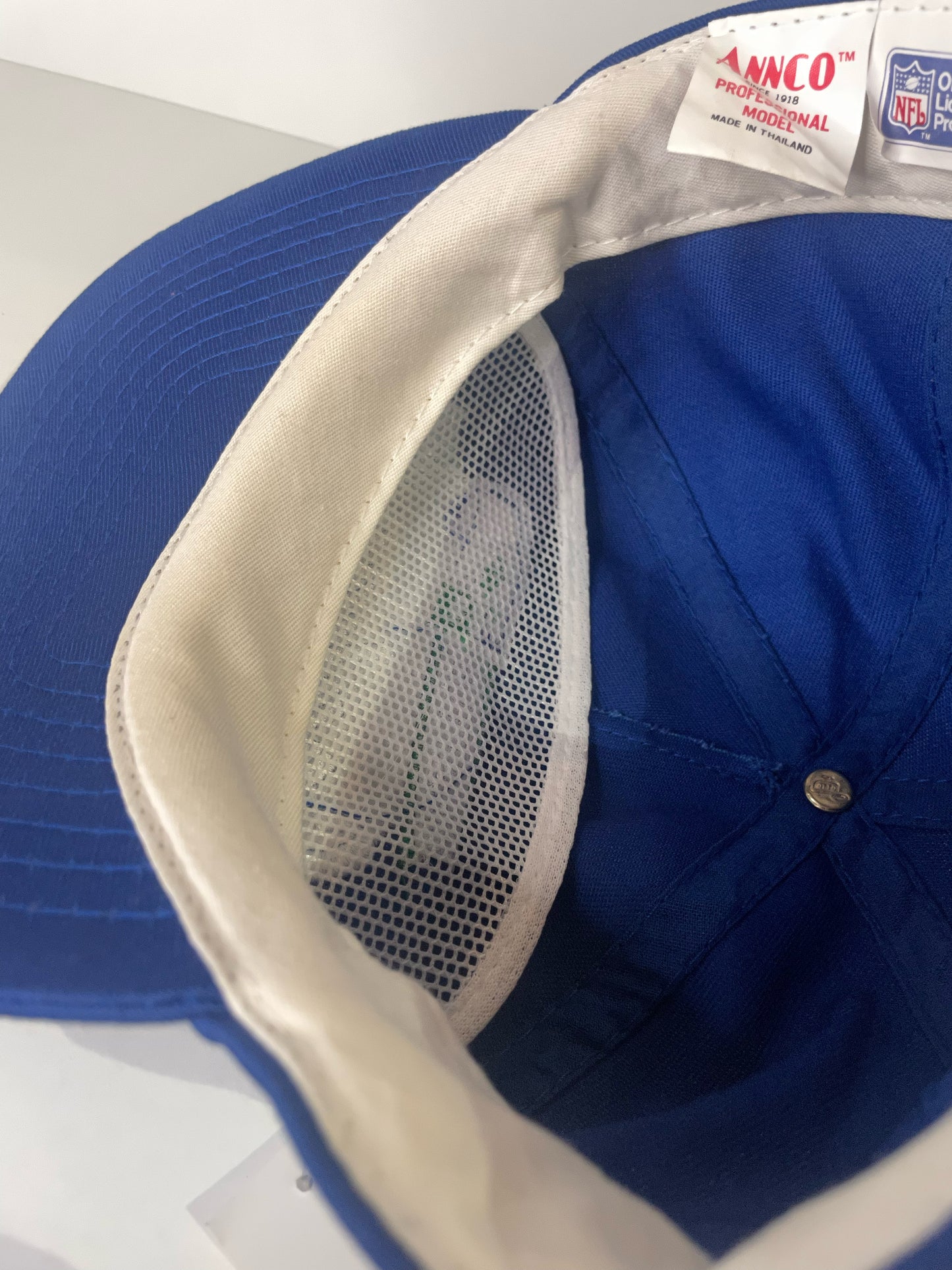 "DS" VINTAGE 90s SEATTLE SEAHAWKS ANNCO SNAPBACK CAP HAT