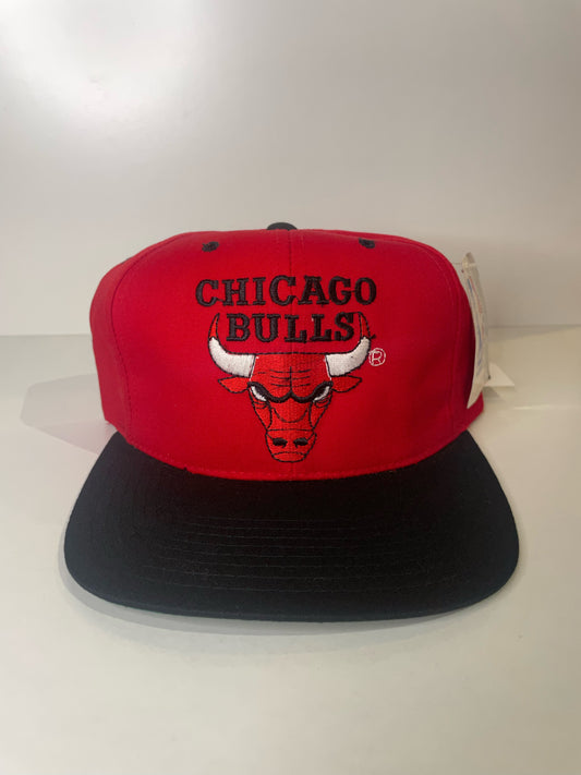 "DS" VINTAGE 90s CHICAGO BULLS AJD SNAPBACK CAP HAT