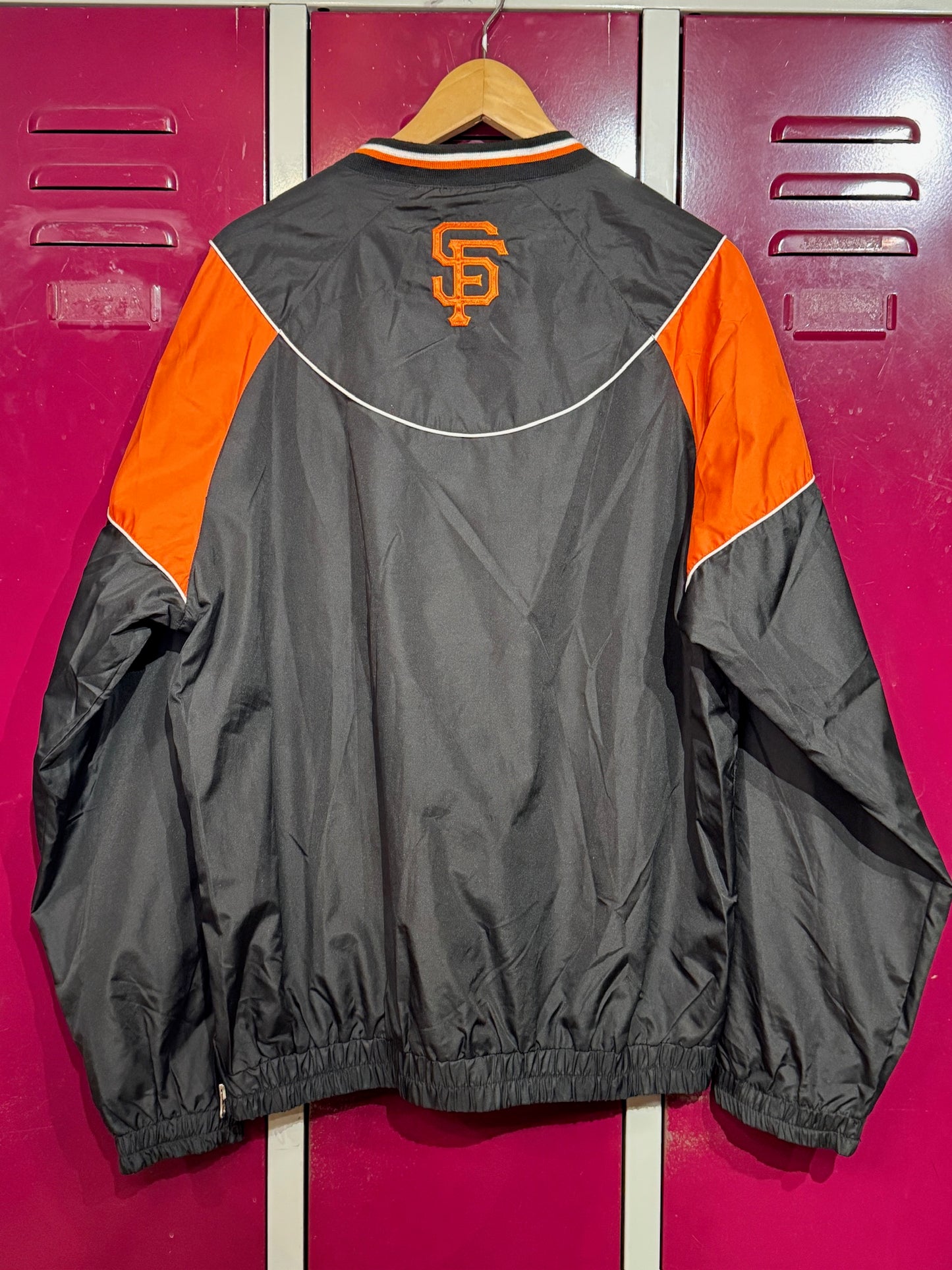 VINTAGE G-III SPORTS SAN FRANCISCO GIANTS PULLOVER WINDBREAKER JACKET SZ: M