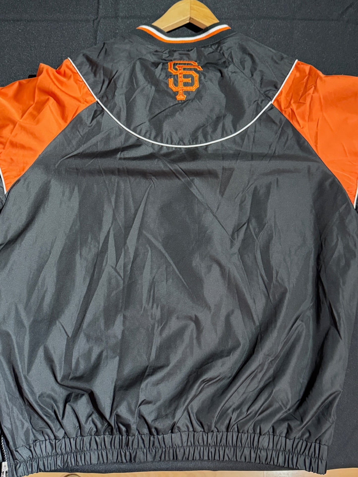 VINTAGE G-III SPORTS SAN FRANCISCO GIANTS PULLOVER WINDBREAKER JACKET SZ: M