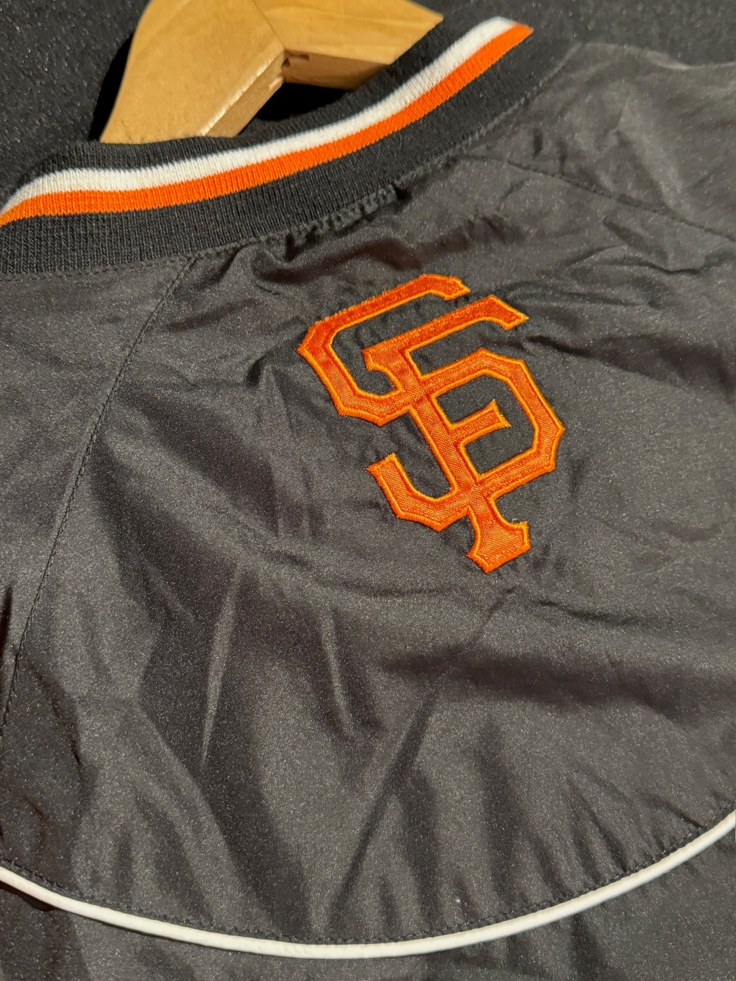 VINTAGE G-III SPORTS SAN FRANCISCO GIANTS PULLOVER WINDBREAKER JACKET SZ: M