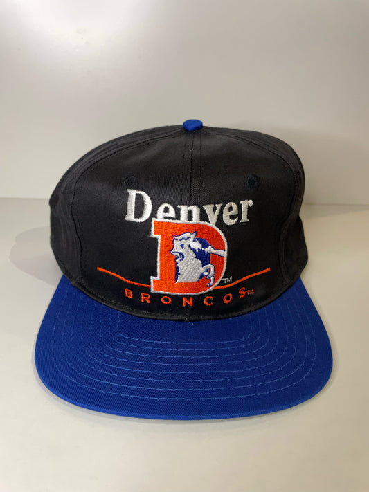 "DS" VINTAGE 90s DENVER BRONCOS EASTPORT SNAPBACK CAP HAT