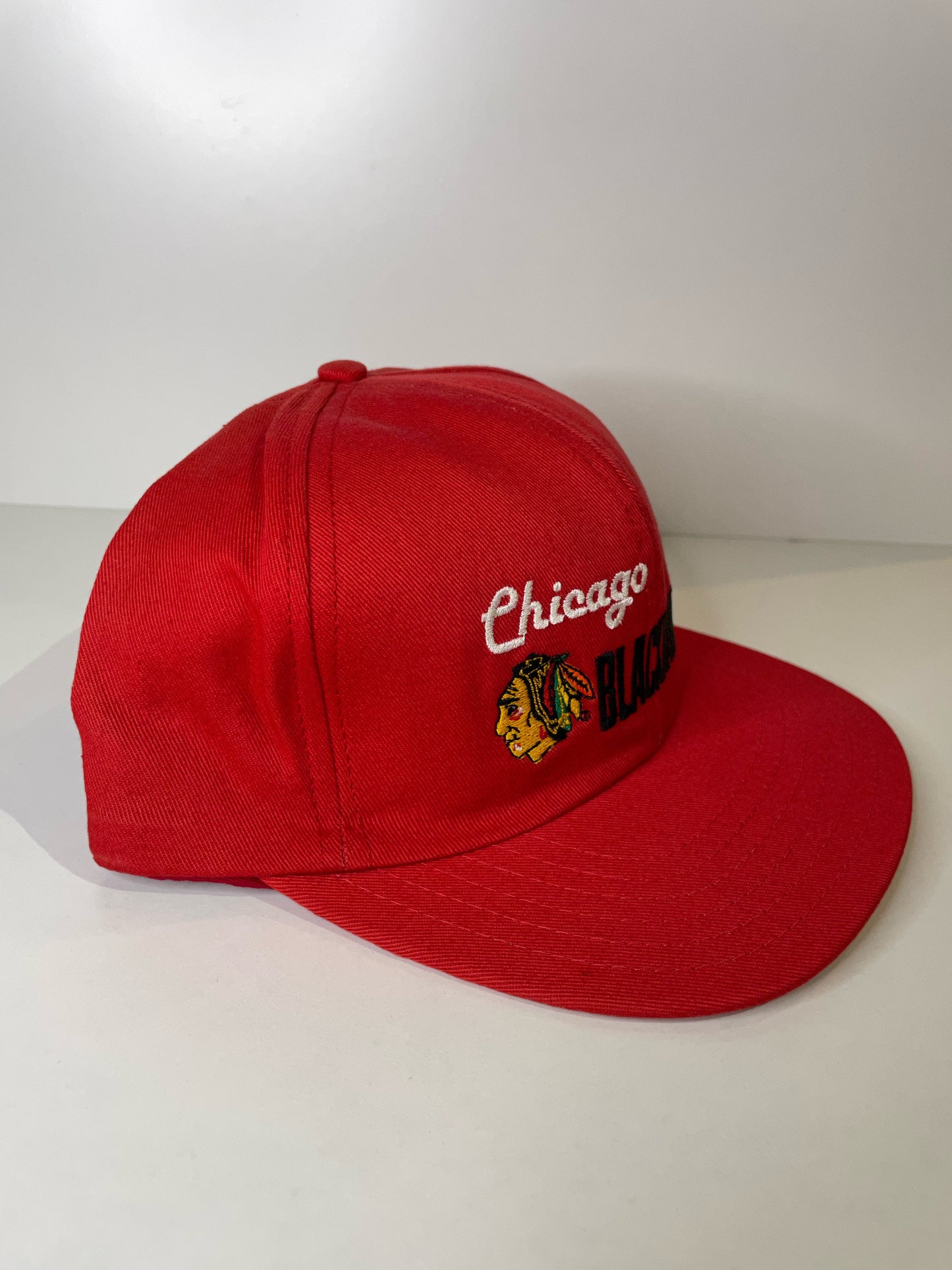 "DS" VINTAGE 90s CHICAGO BLACKHAWKS CCM SNAPBACK CAP HAT