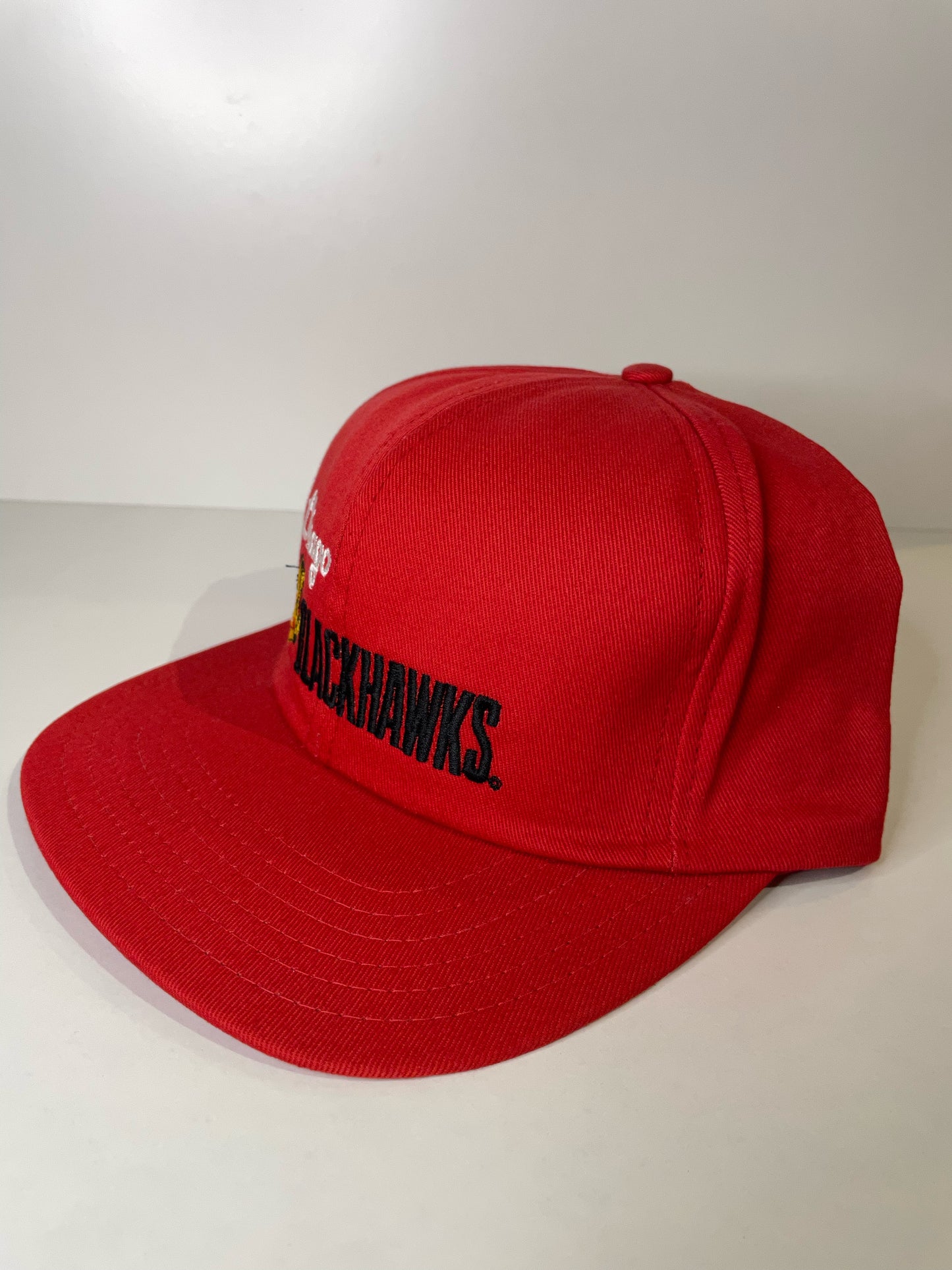 "DS" VINTAGE 90s CHICAGO BLACKHAWKS CCM SNAPBACK CAP HAT