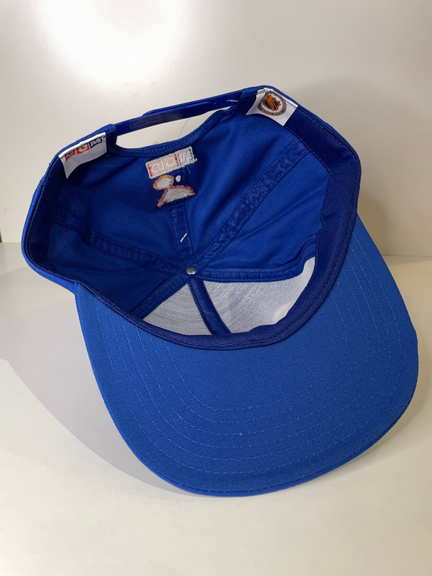 "DS" VINTAGE 90s ST. LOUIS BLUES CCM SNAPBACK CAP HAT