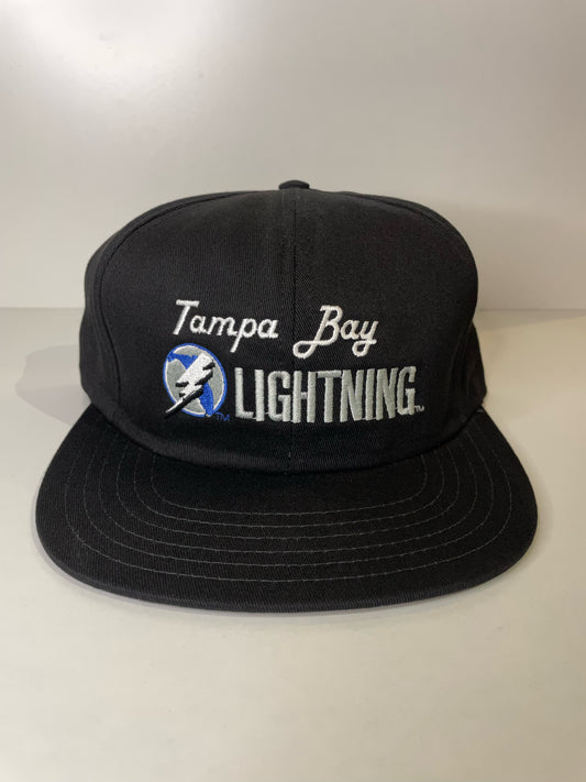 "DS" VINTAGE 90s TAMPA BAY LIGHTNING CCM SNAPBACK CAP HAT