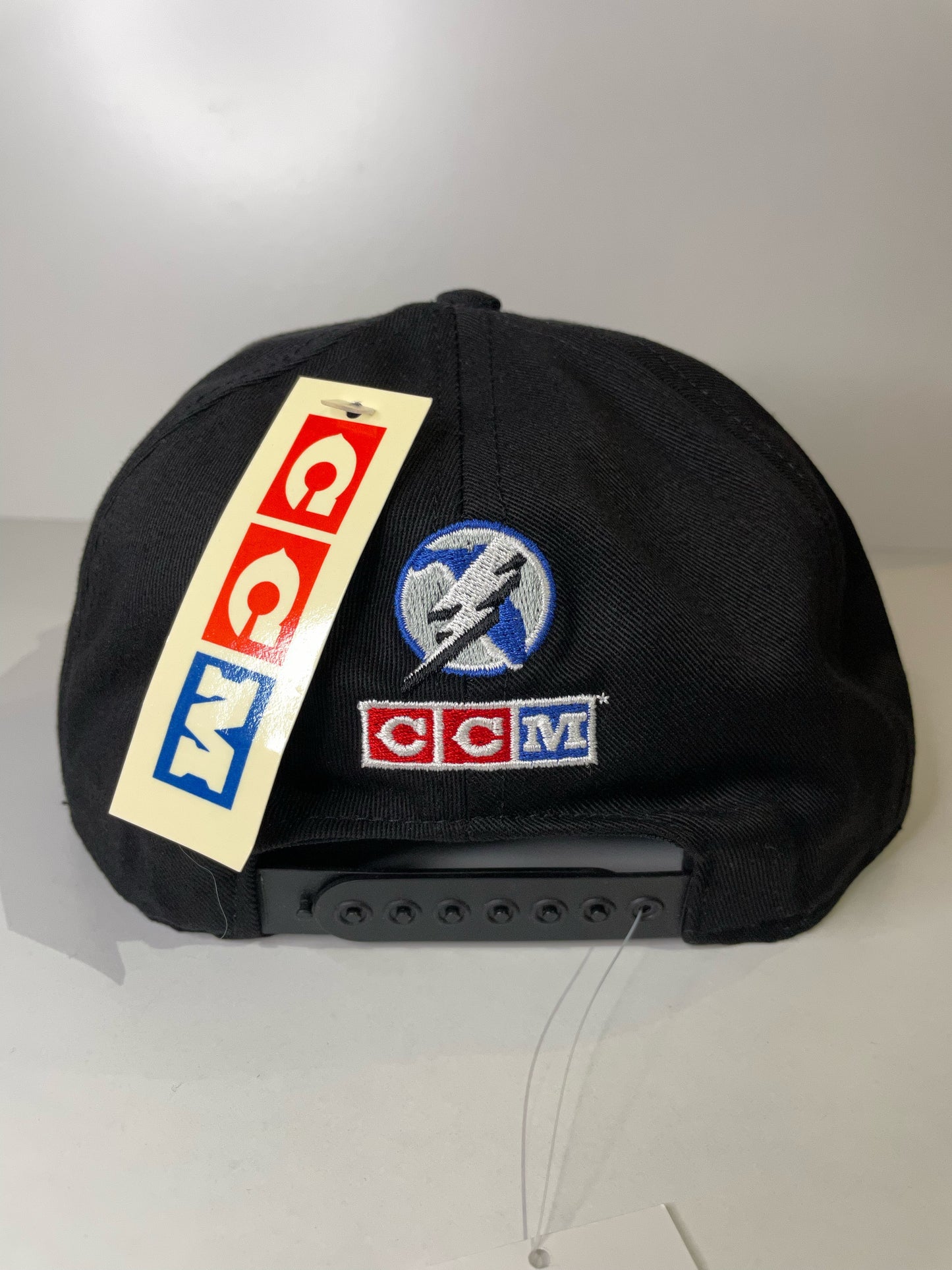 "DS" VINTAGE 90s TAMPA BAY LIGHTNING CCM SNAPBACK CAP HAT
