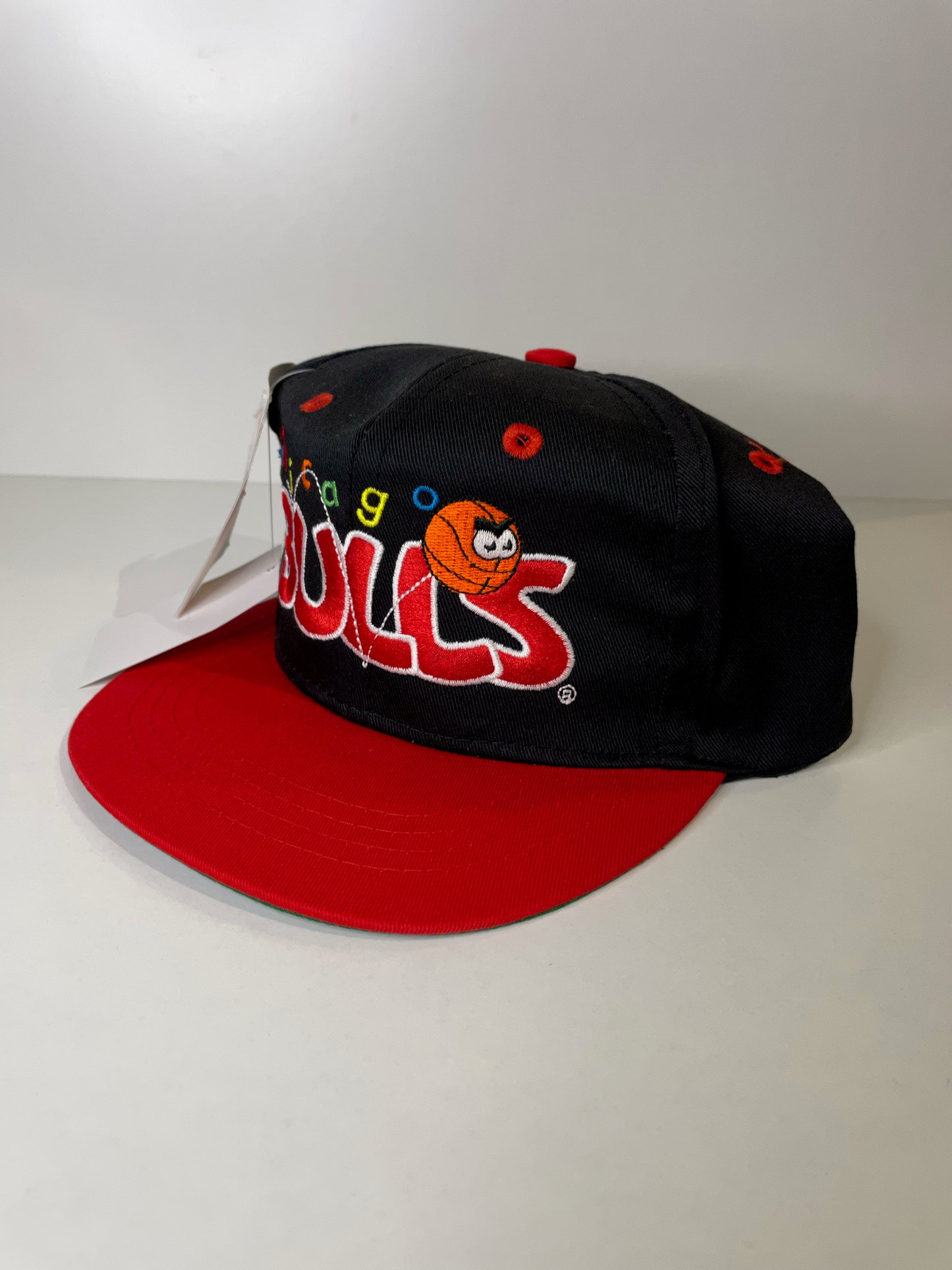 "KIDS" "DS" VINTAGE 90s CHICAGO BULLS COMPETITOR SNAPBACK CAP HAT