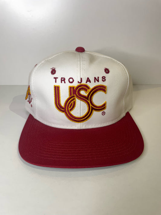 VINTAGE 90s USC TROJANS SPORTS SPECIALTIES SNAPBACK CAP HAT