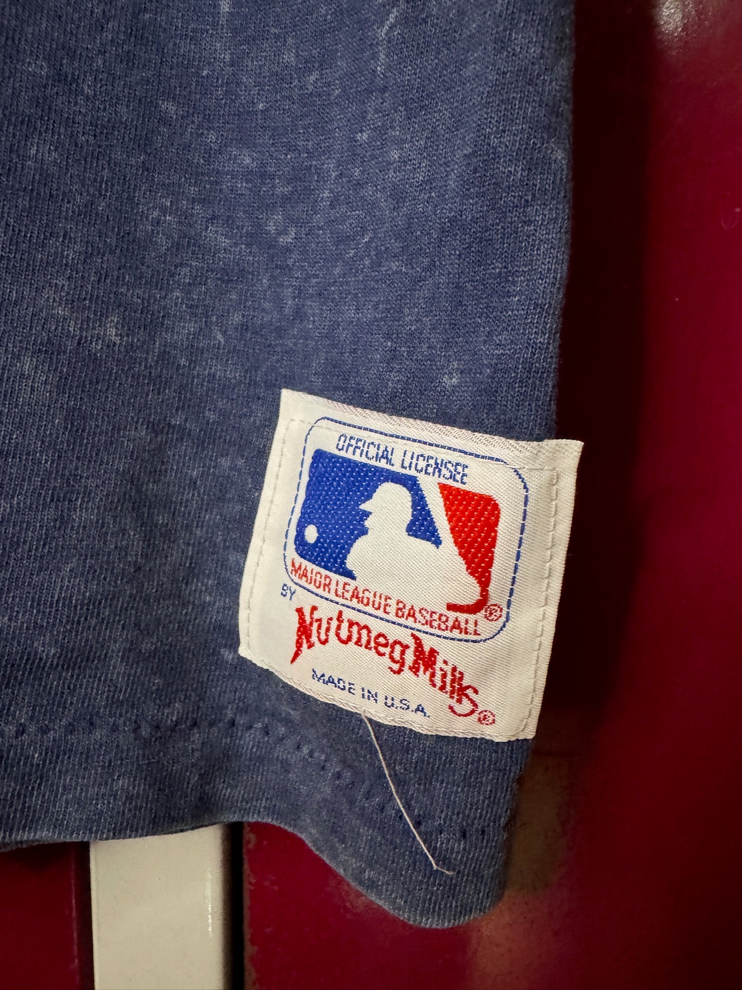 VINTAGE 80s NEW YORK YANKEES NUTMEG MILLS TANK TOP SZ: S