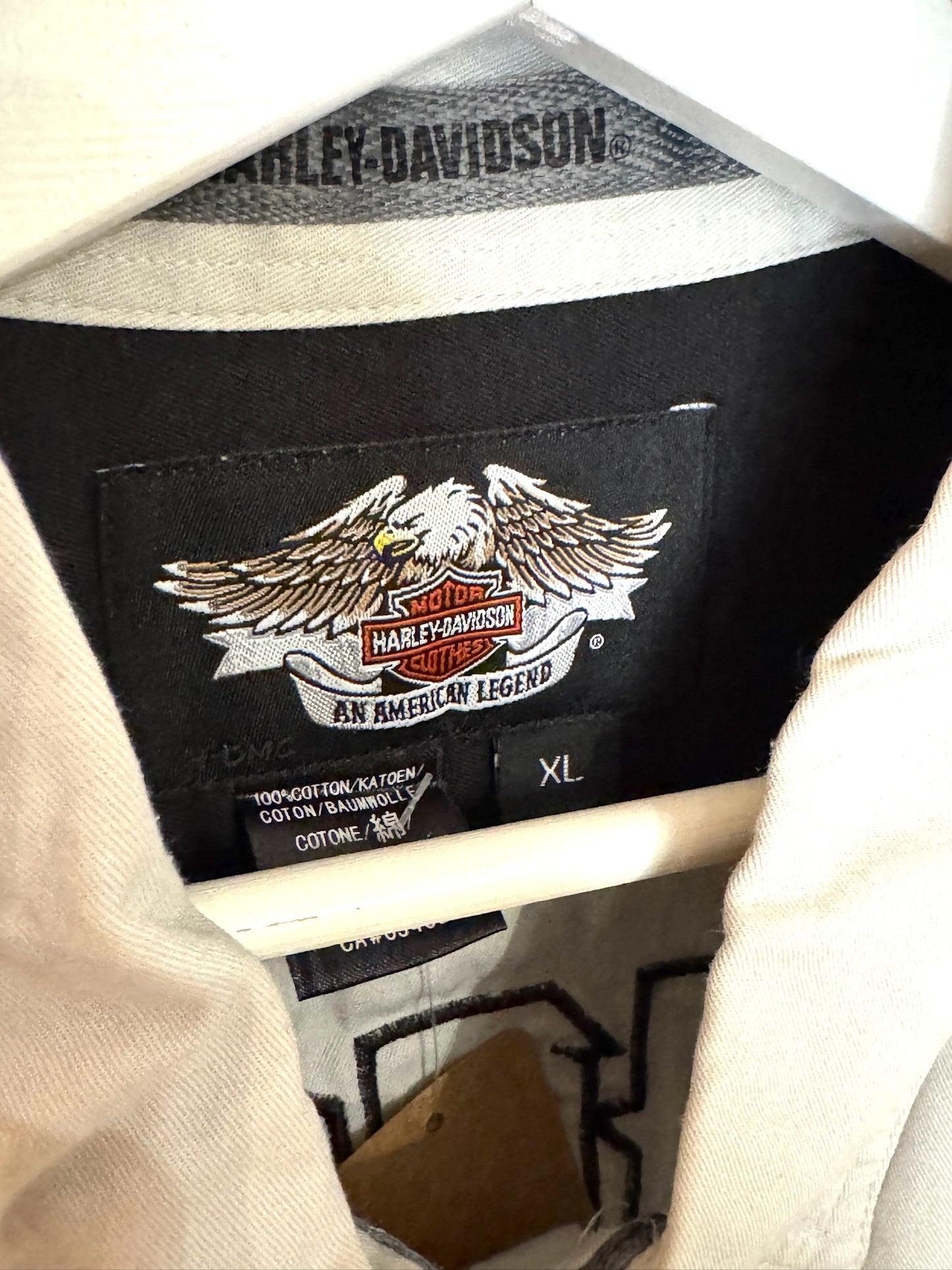HARLEY DAVIDSON MOTORCYCLE SHORT SLEEVE SHIRT SZ: XL