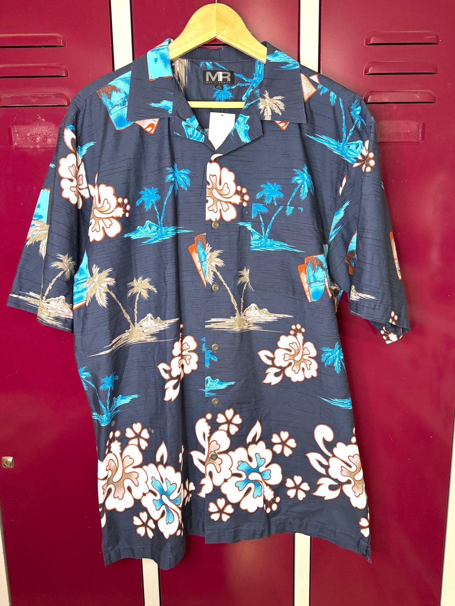 MEL RICHMAN HAWAIIAN SHORT SLEEVES SHIRT SZ: XL