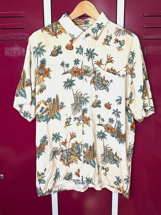 VINTAGE VERSACE TH HAWAIIAN SHORT SLEEVES SHIRT  SZ: 5XL