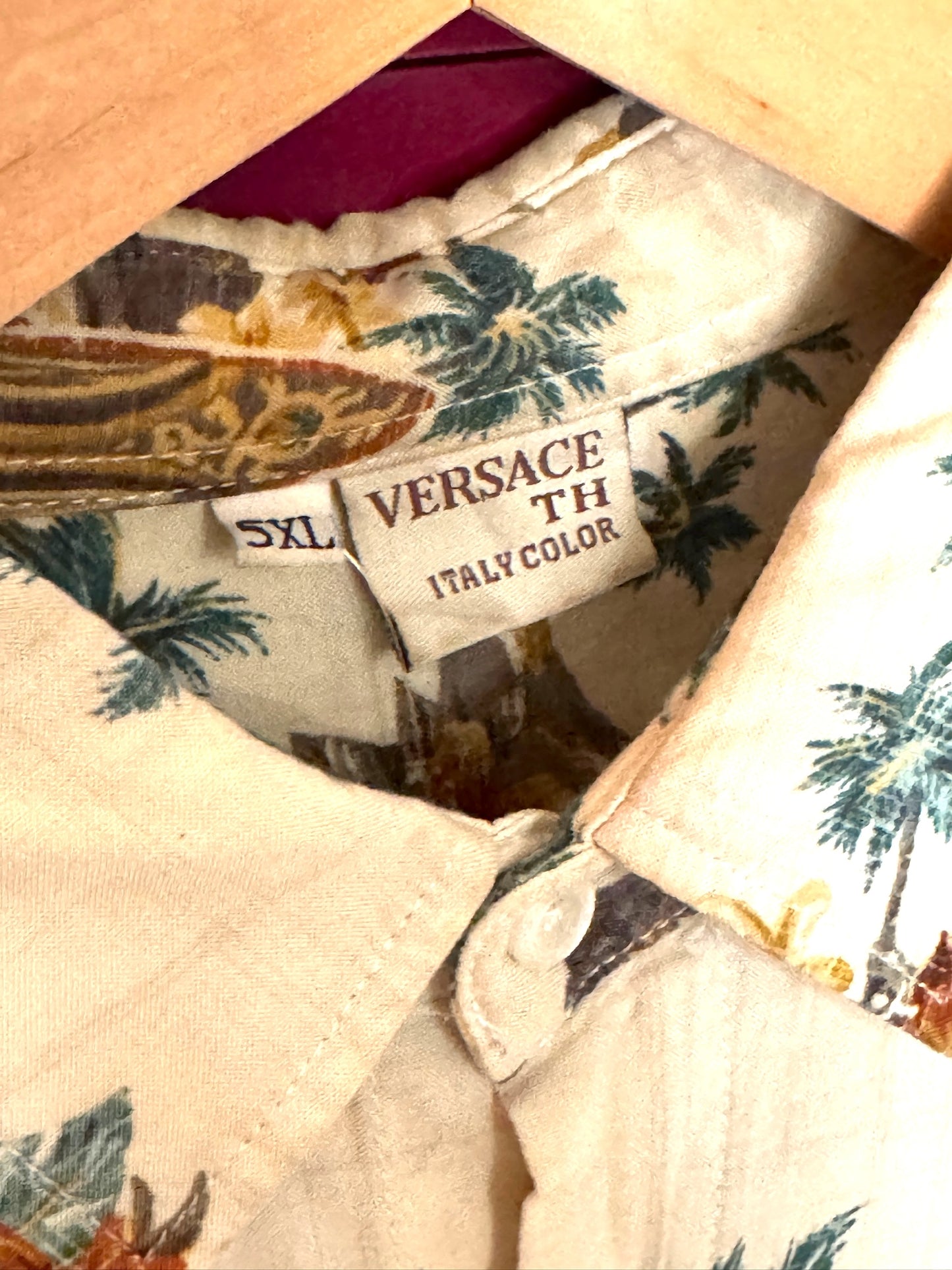 VINTAGE VERSACE TH HAWAIIAN SHORT SLEEVES SHIRT SZ: 5XL