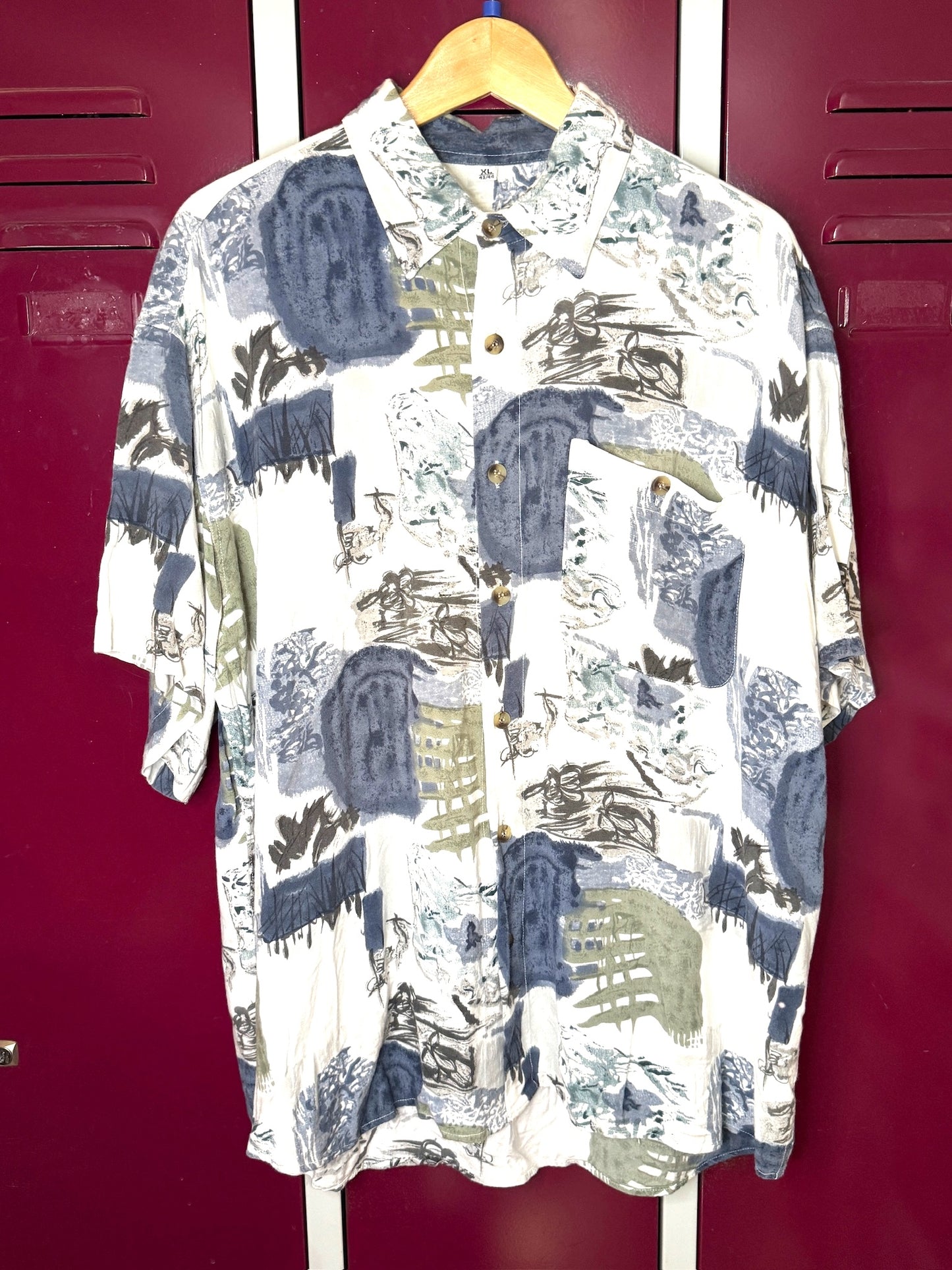 VINTAGE OVERSIZE SHORT SLEEVES SHIRT SZ: XL