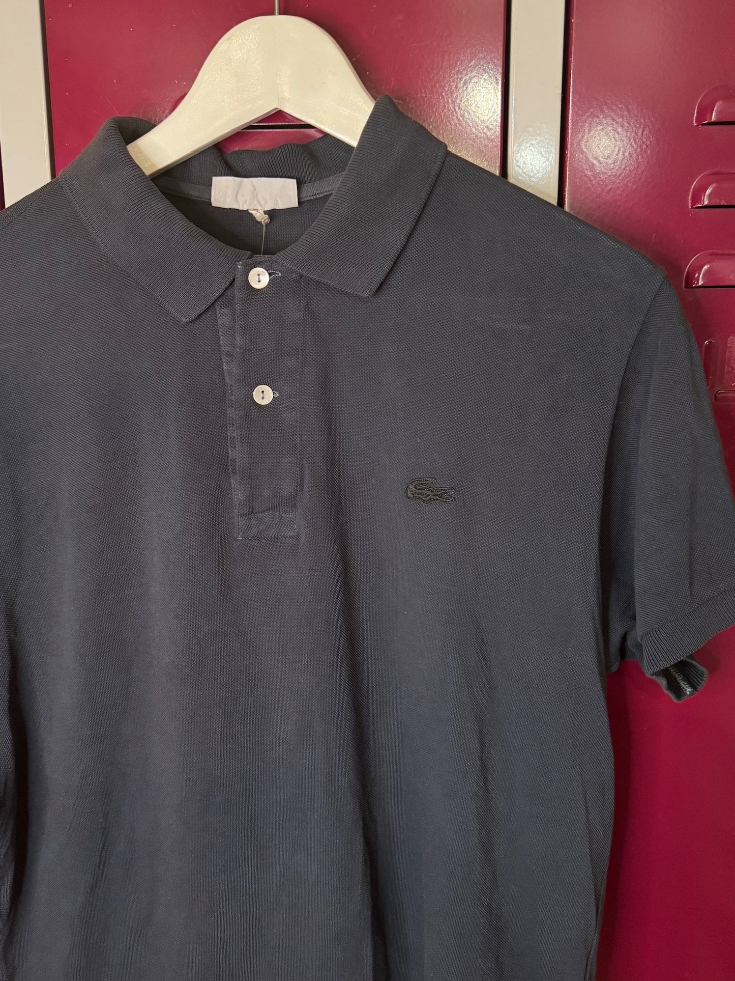 VINTAGE 80s LACOSTE "CHEMISE" MADE IN FRANCE POLO SZ: M