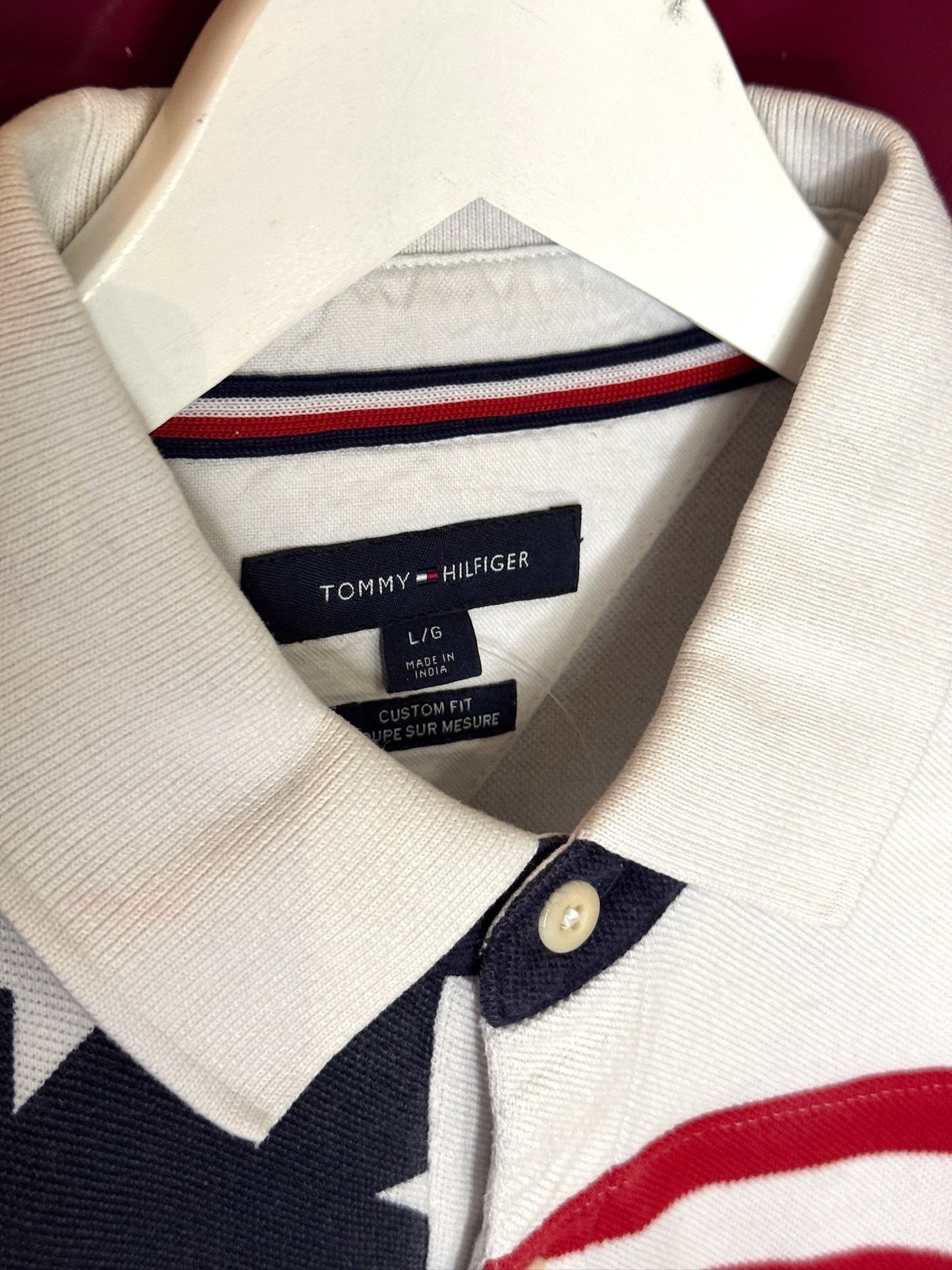 Y2k TOMMY HILFIGER POLO SZ: L