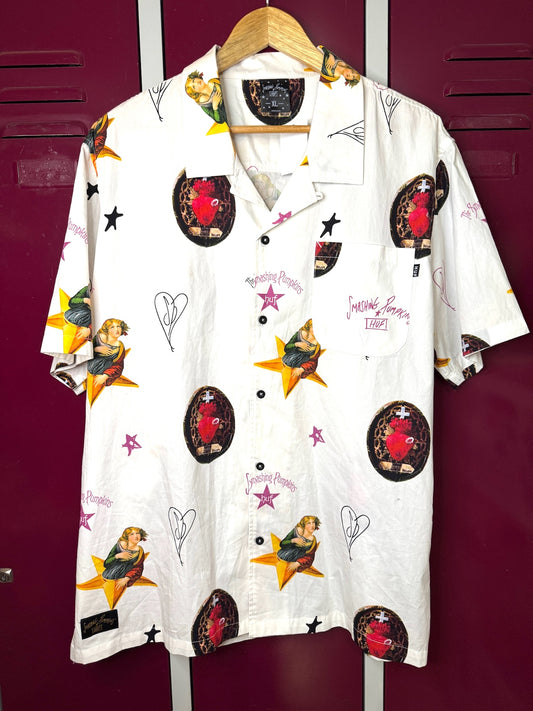 SMASHING PUMPKINS x HUF SHORT SLEEVES SHIRT  SZ: XL