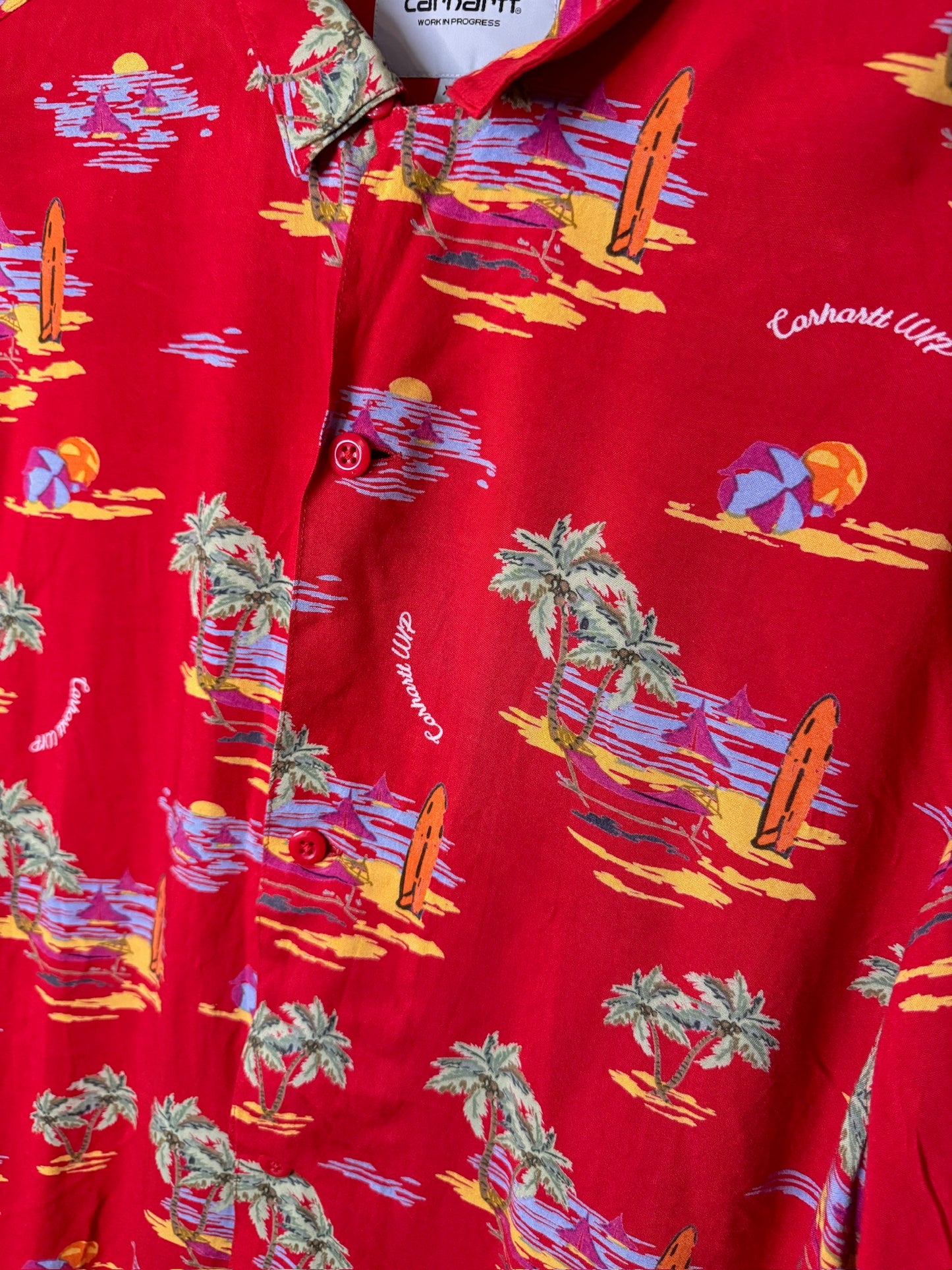 CARHARTT SHORT SLEEVES HAWAIIAN SHIRT SZ: XL