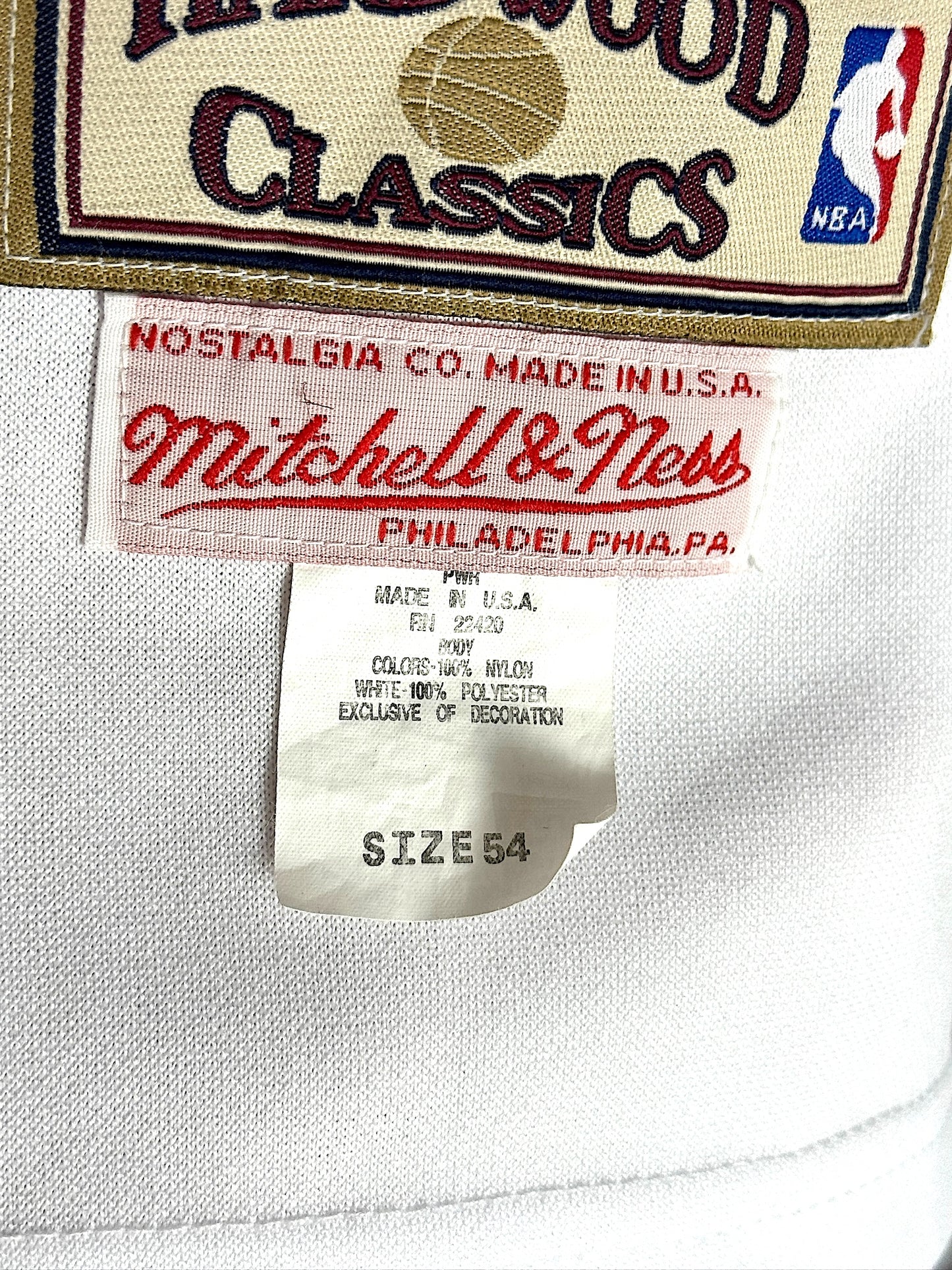 MITCHELL & NESS LOS ANGELES LAKERS "KAREEM ABDUL-JABBAR" NBA JERSEY SZ: 54-XXXL