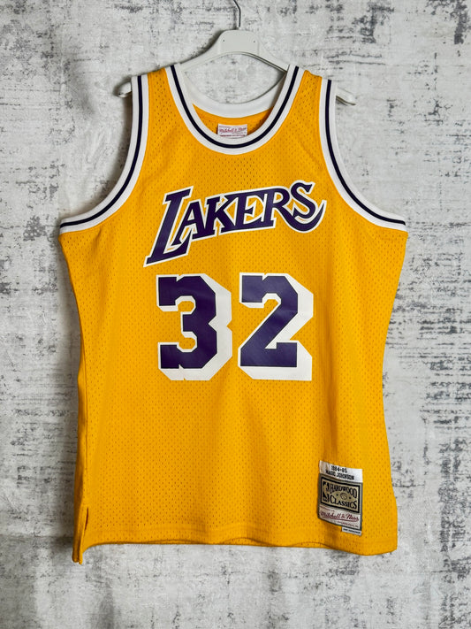 MITCHELL & NESS LOS ANGELES LAKERS "MAGIC JOHNSON" NBA JERSEY SZ: L
