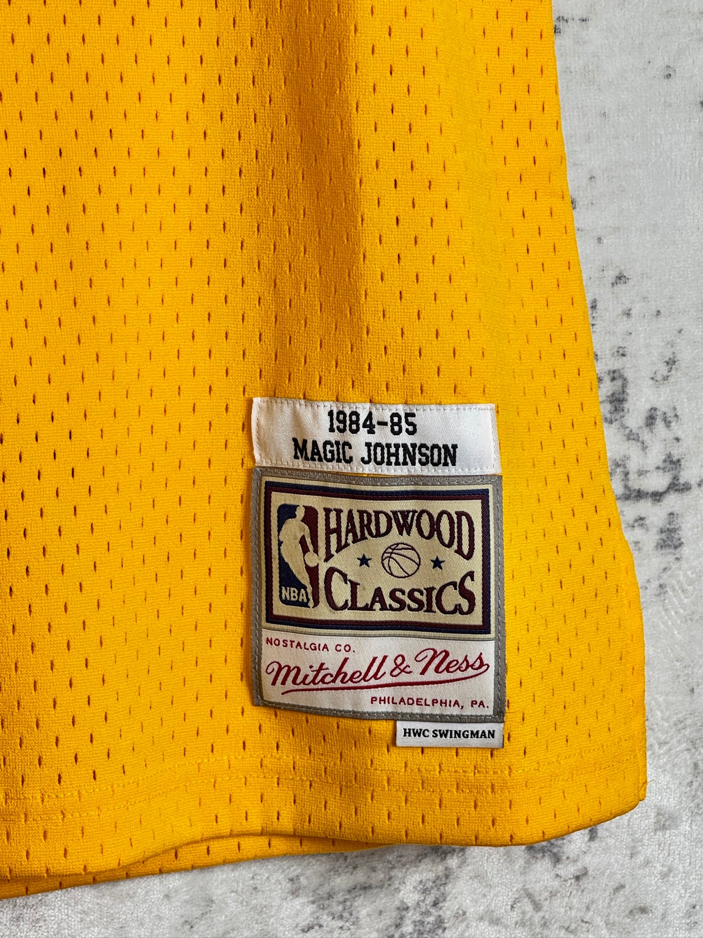 MITCHELL & NESS LOS ANGELES LAKERS "MAGIC JOHNSON" NBA JERSEY SZ: L